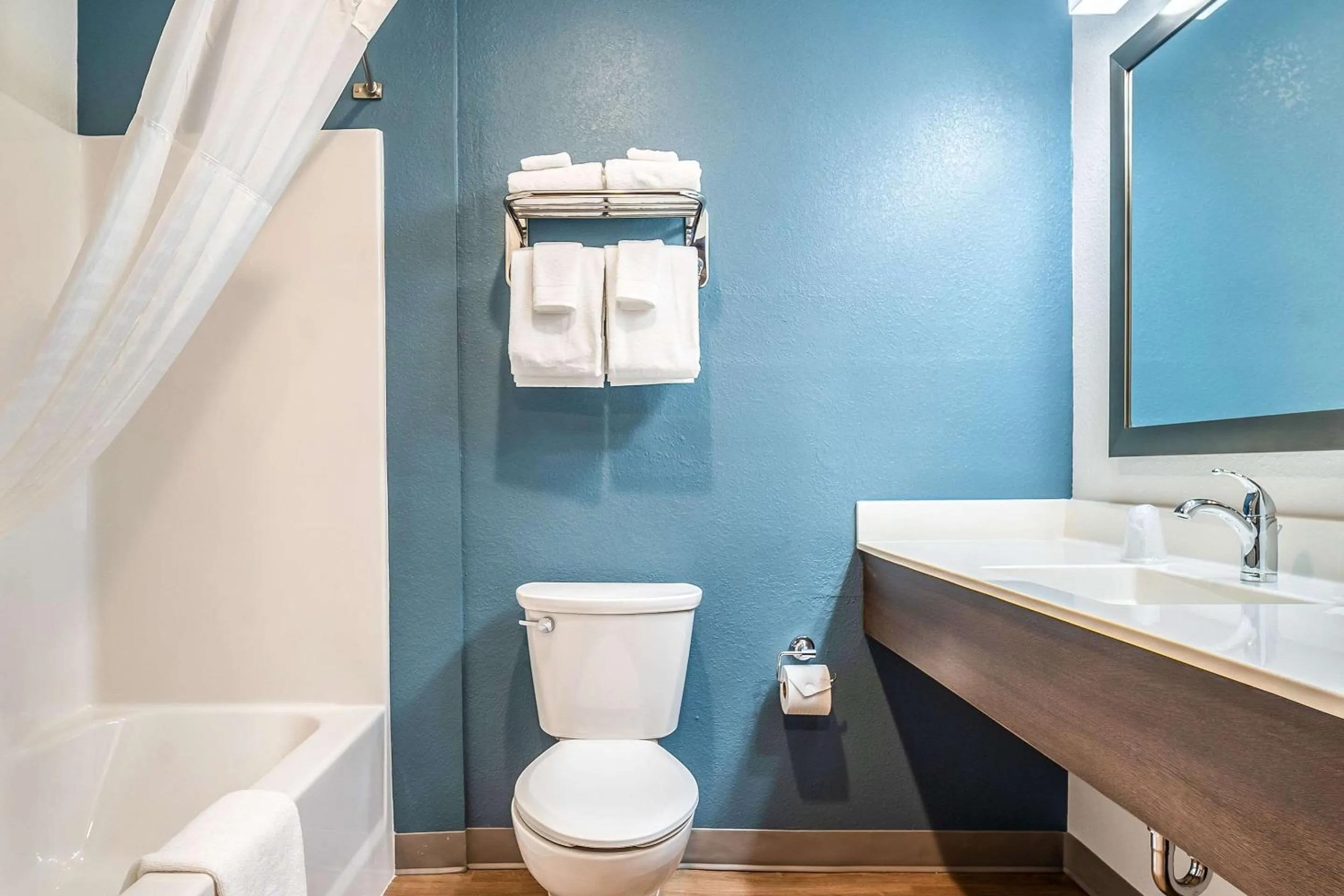 Bathroom in WoodSpring Suites Naples West