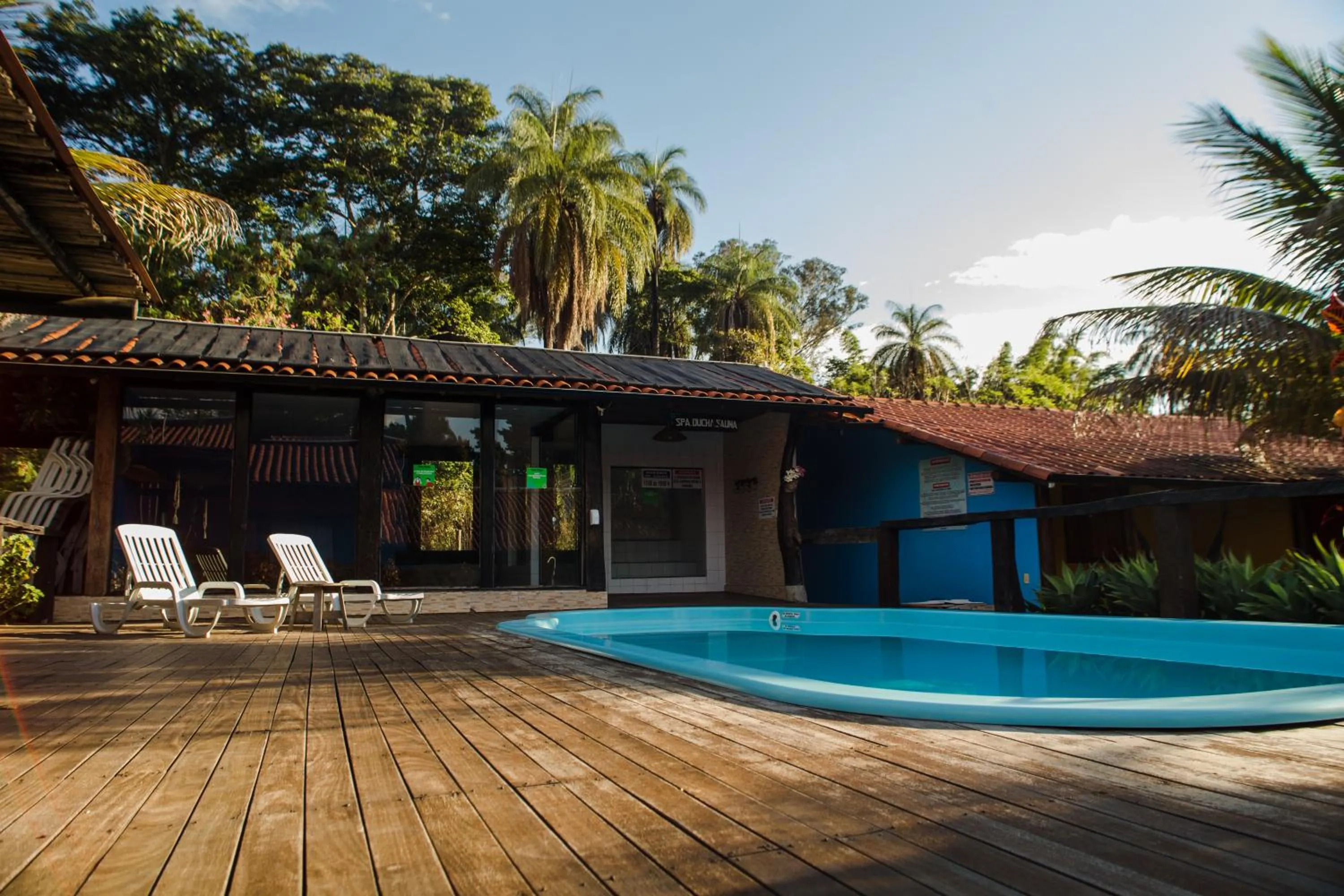 Swimming pool in Pousada Cipó Prata