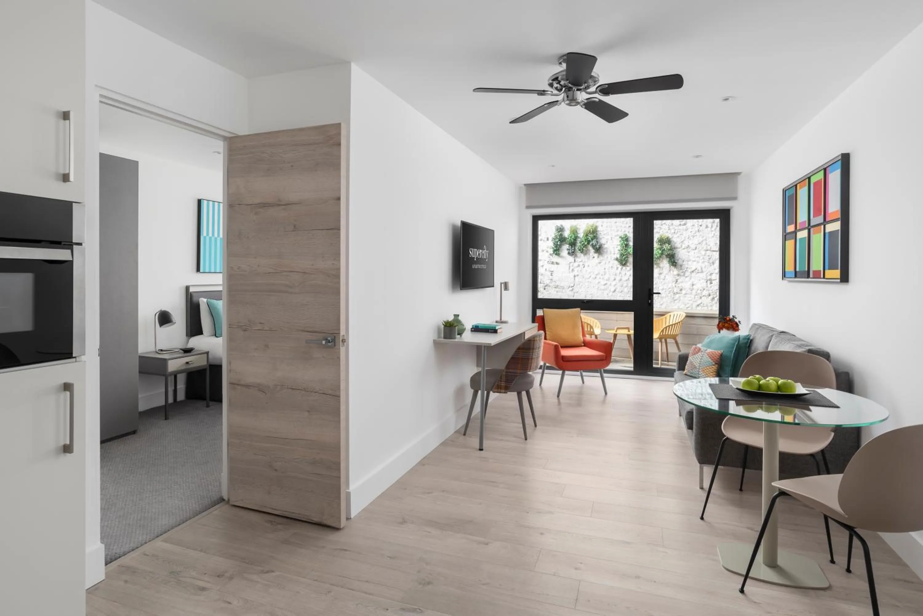 Living room in Q Square by Supercity Aparthotels