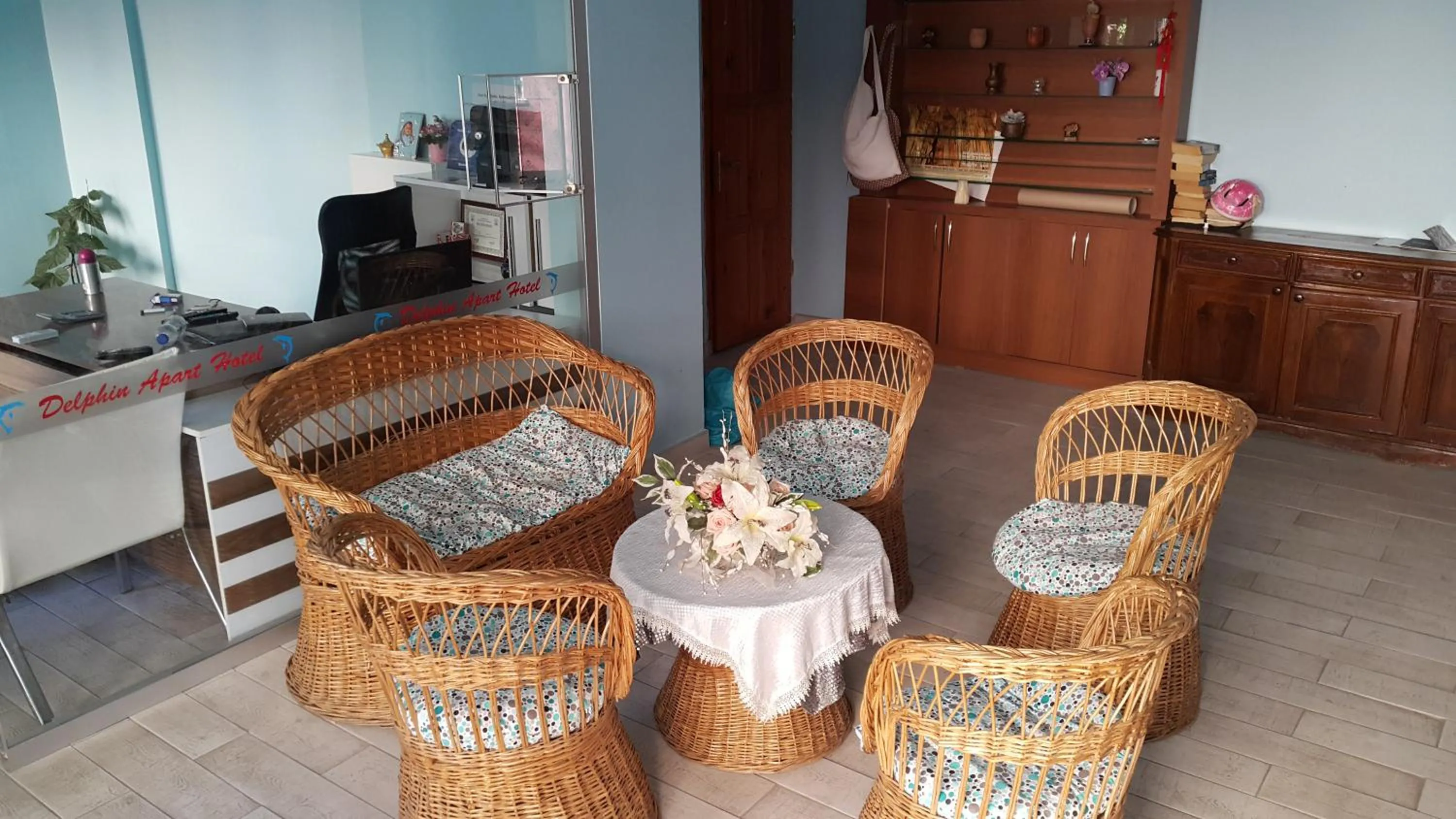 Lobby or reception in Delphin Apart Hotel