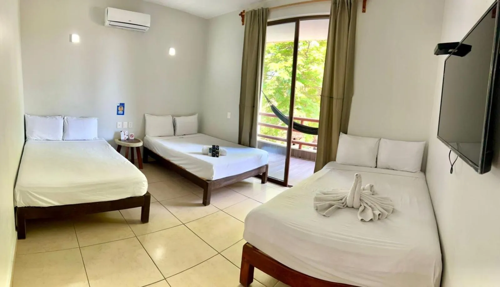 Bed in Hotel Aldea Sol