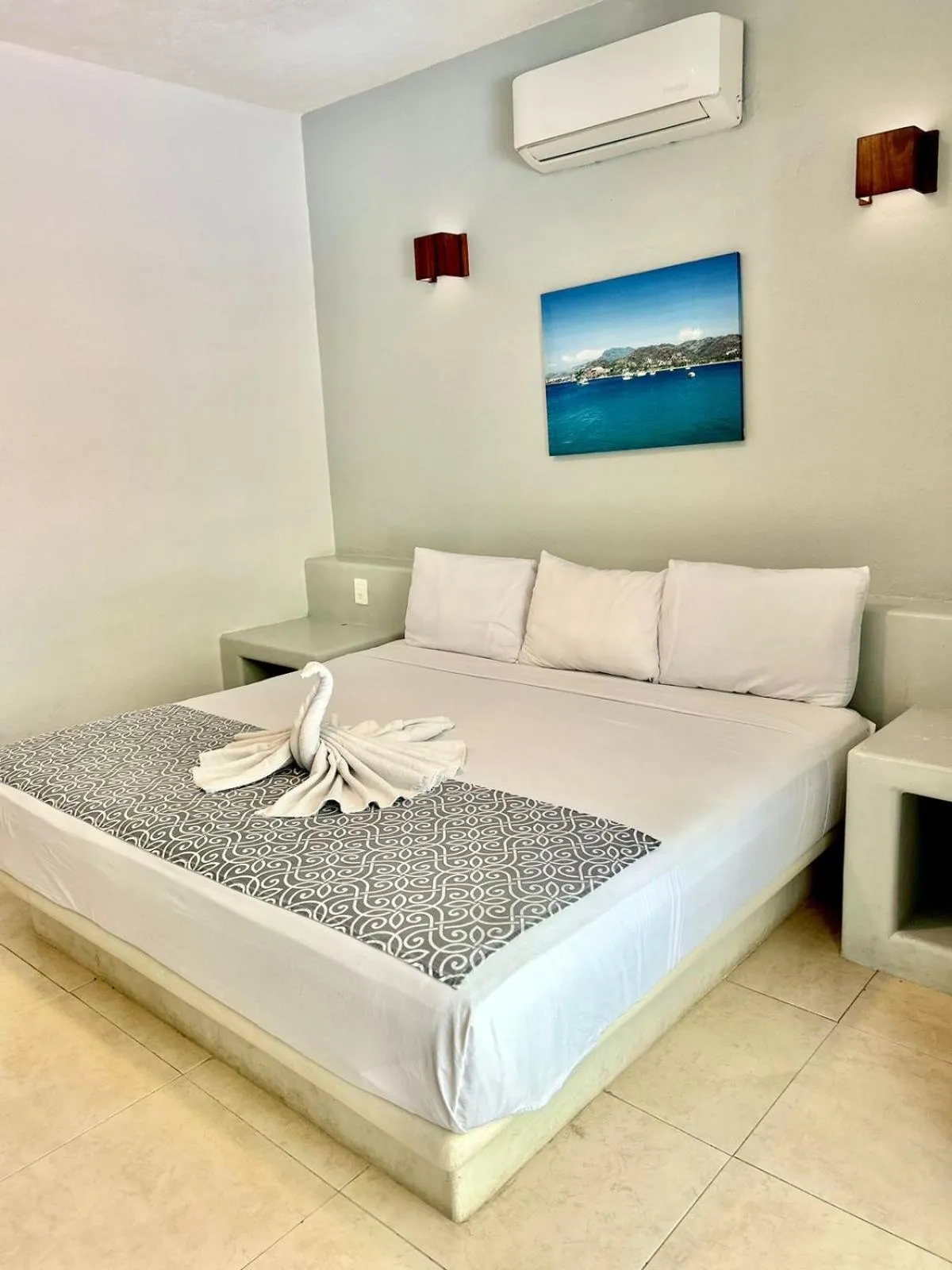 Bed in Hotel Aldea Sol