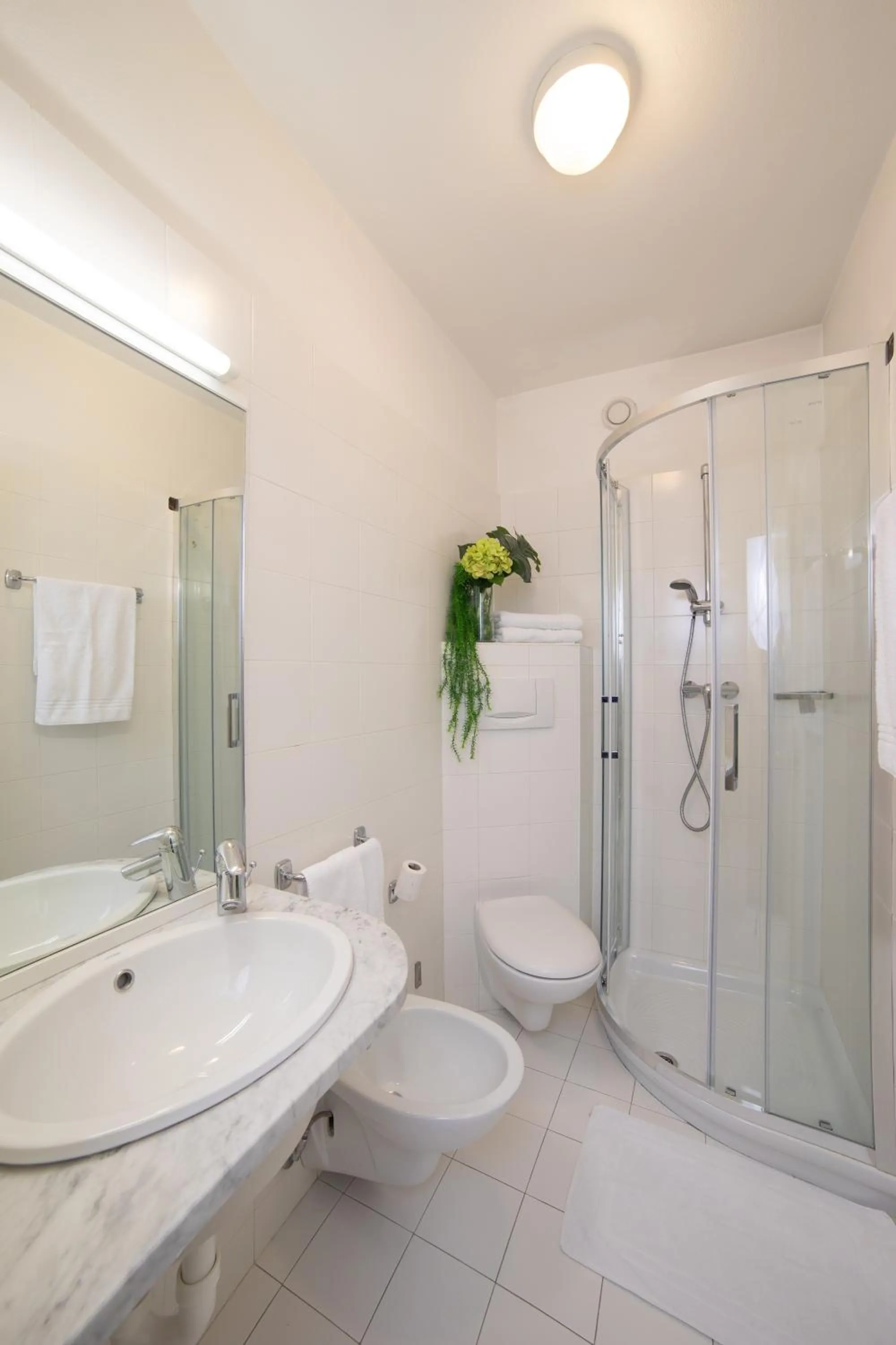 Shower in Hotel Alla Fonte