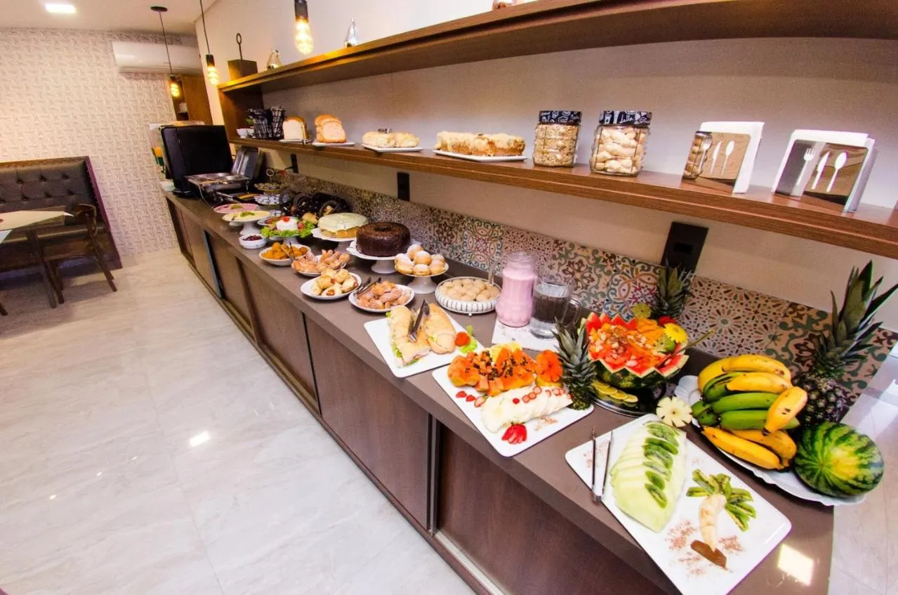 Buffet breakfast in Hotel Balneário do Parque