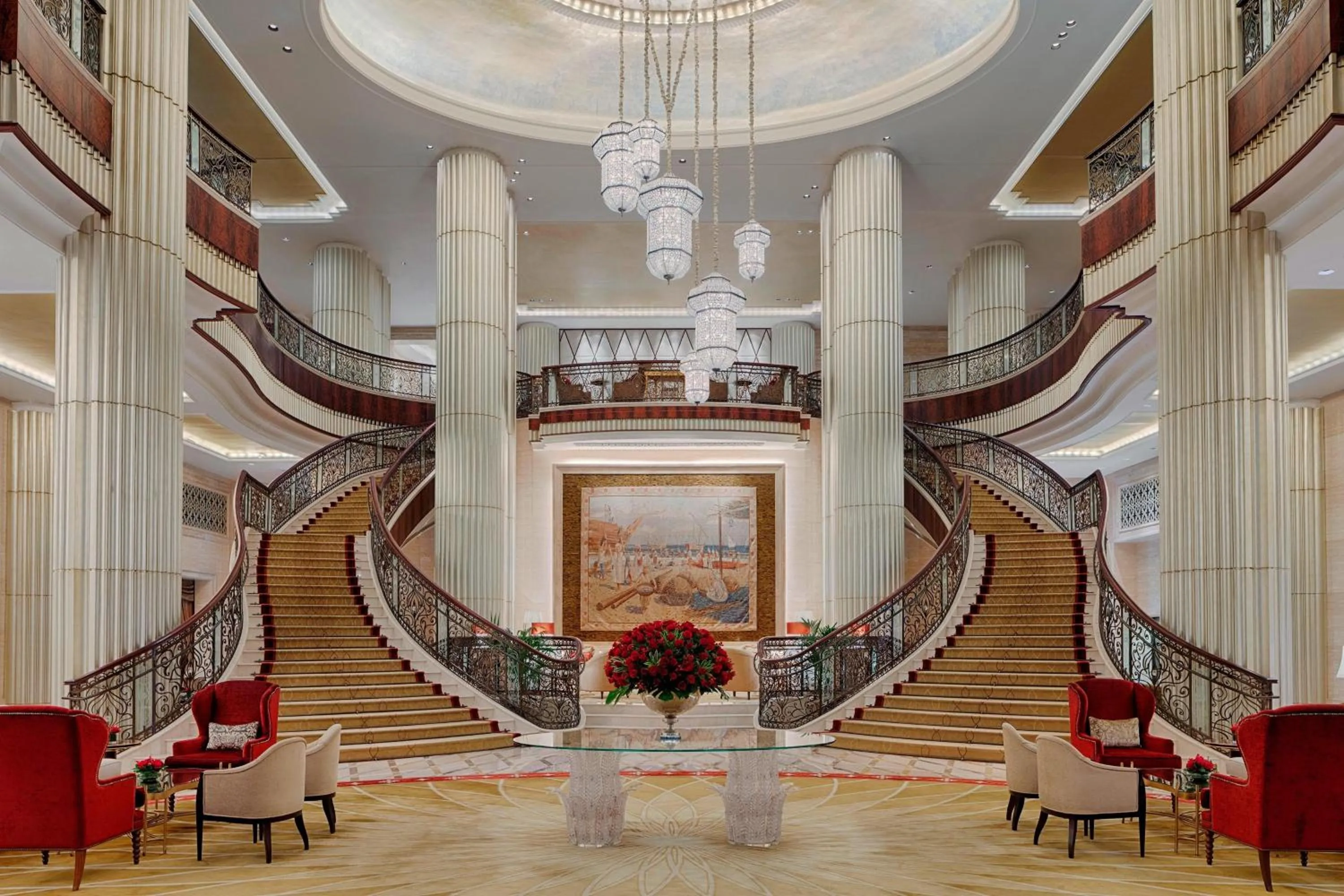 Lobby or reception in The St. Regis Abu Dhabi