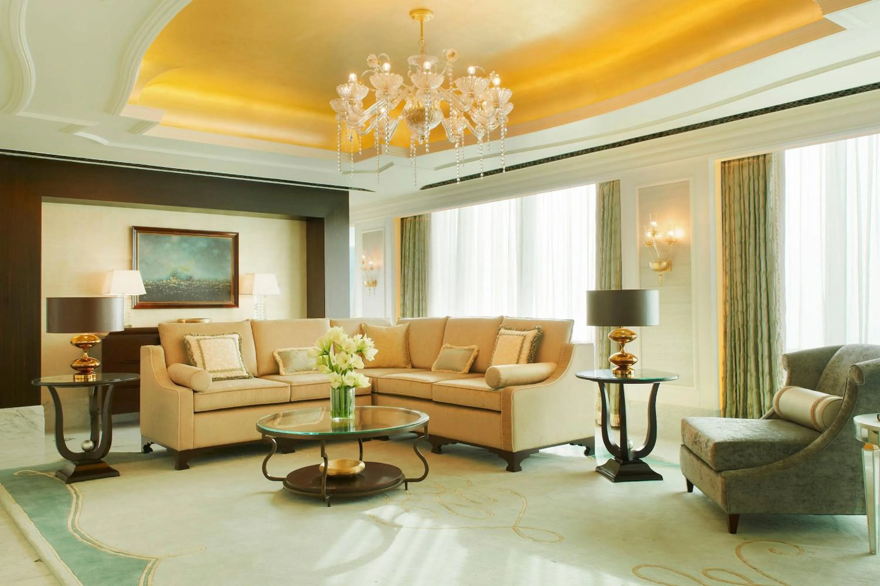 Living room in The St. Regis Abu Dhabi