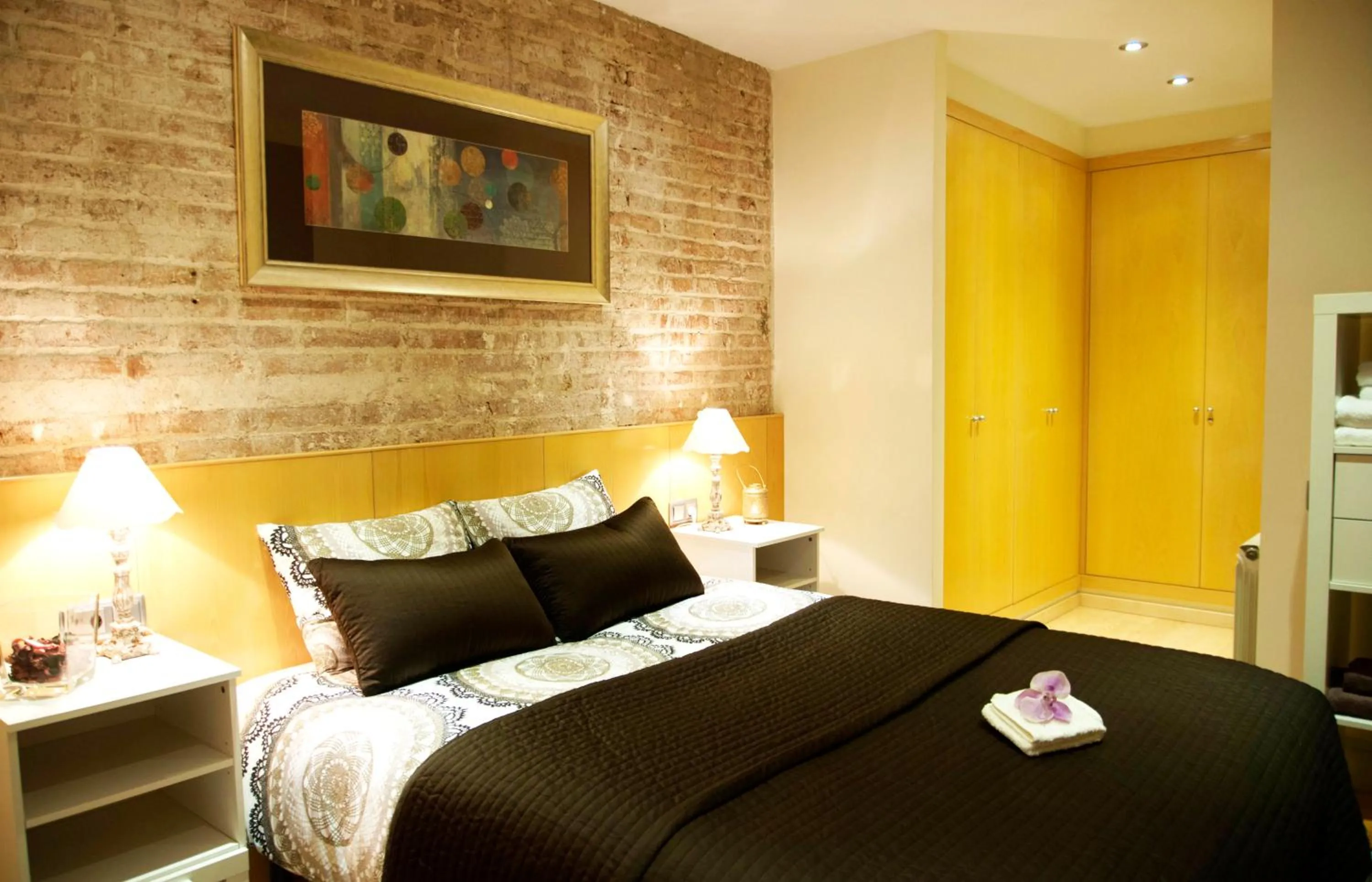 Bedroom, Bed in Lux Apartments Barcelona