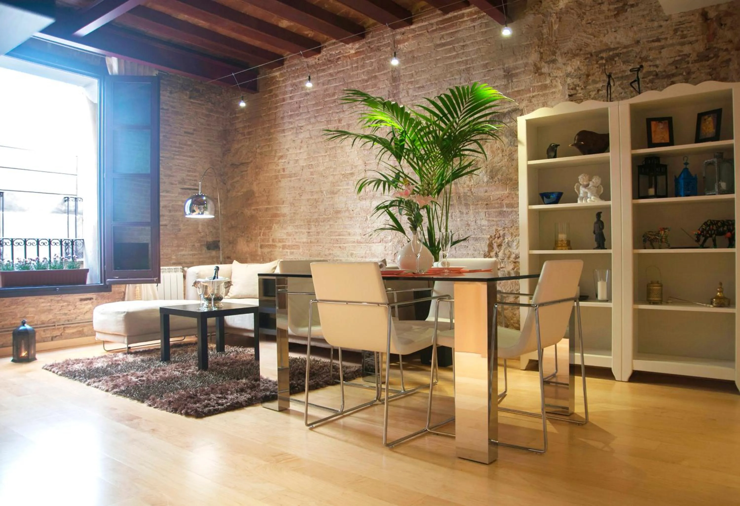 Living room in Lux Apartments Barcelona