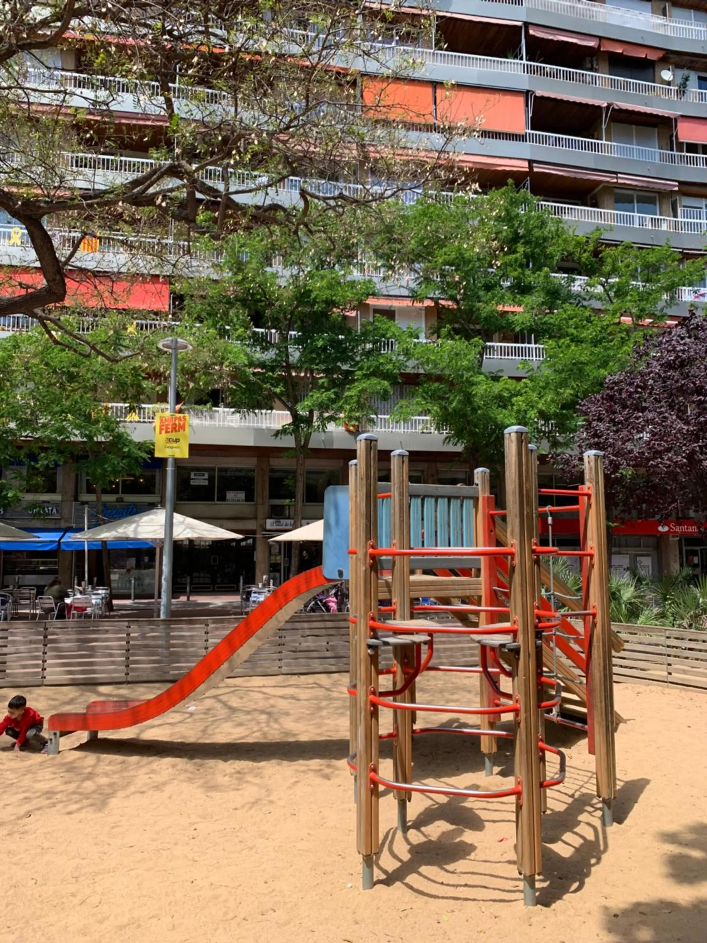 Children play ground in Family-Friendly Home in Central Barcelona 4BDR
