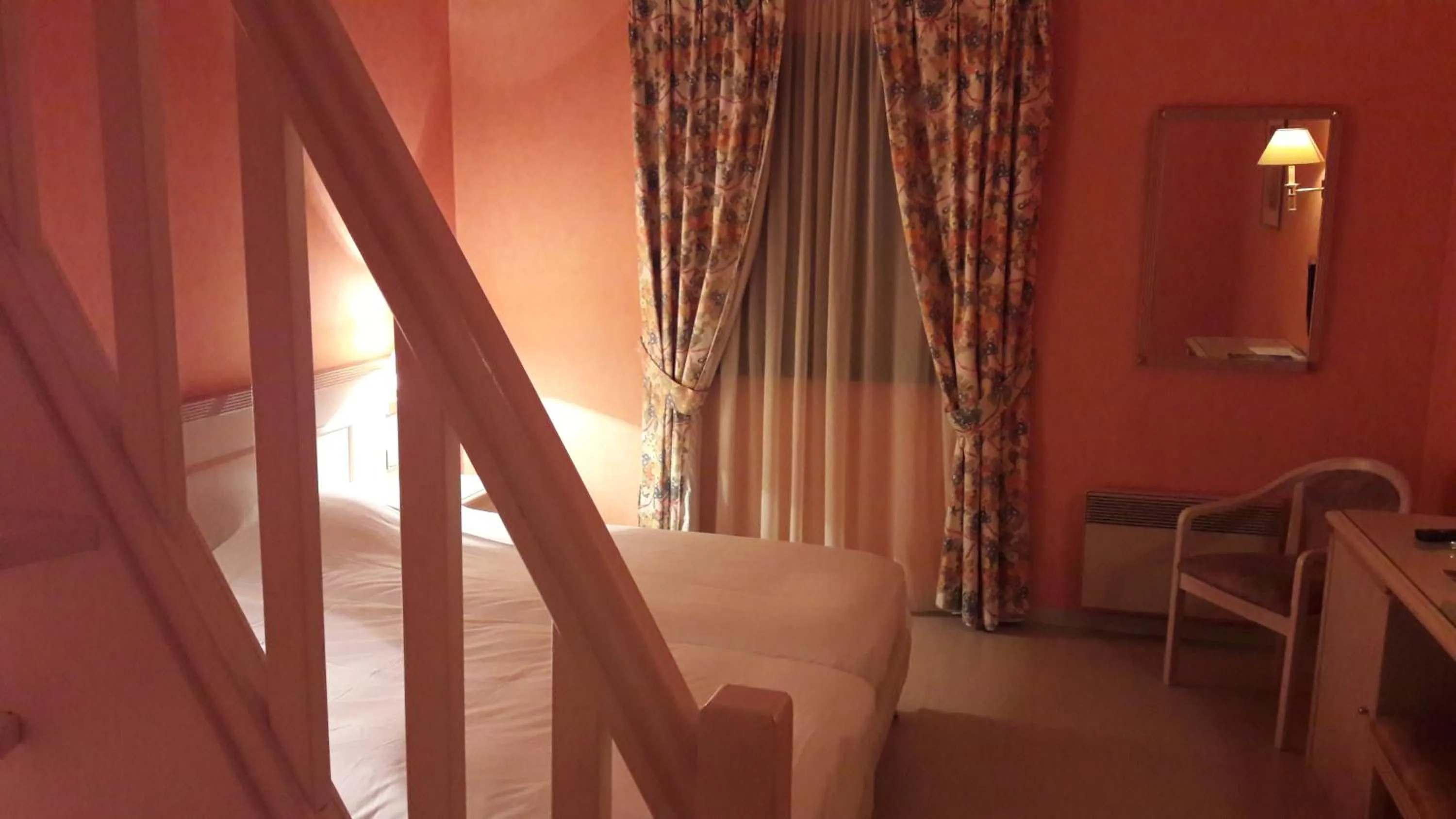 Photo of the whole room, Bed in Logis L'Auberge Bourbonnaise