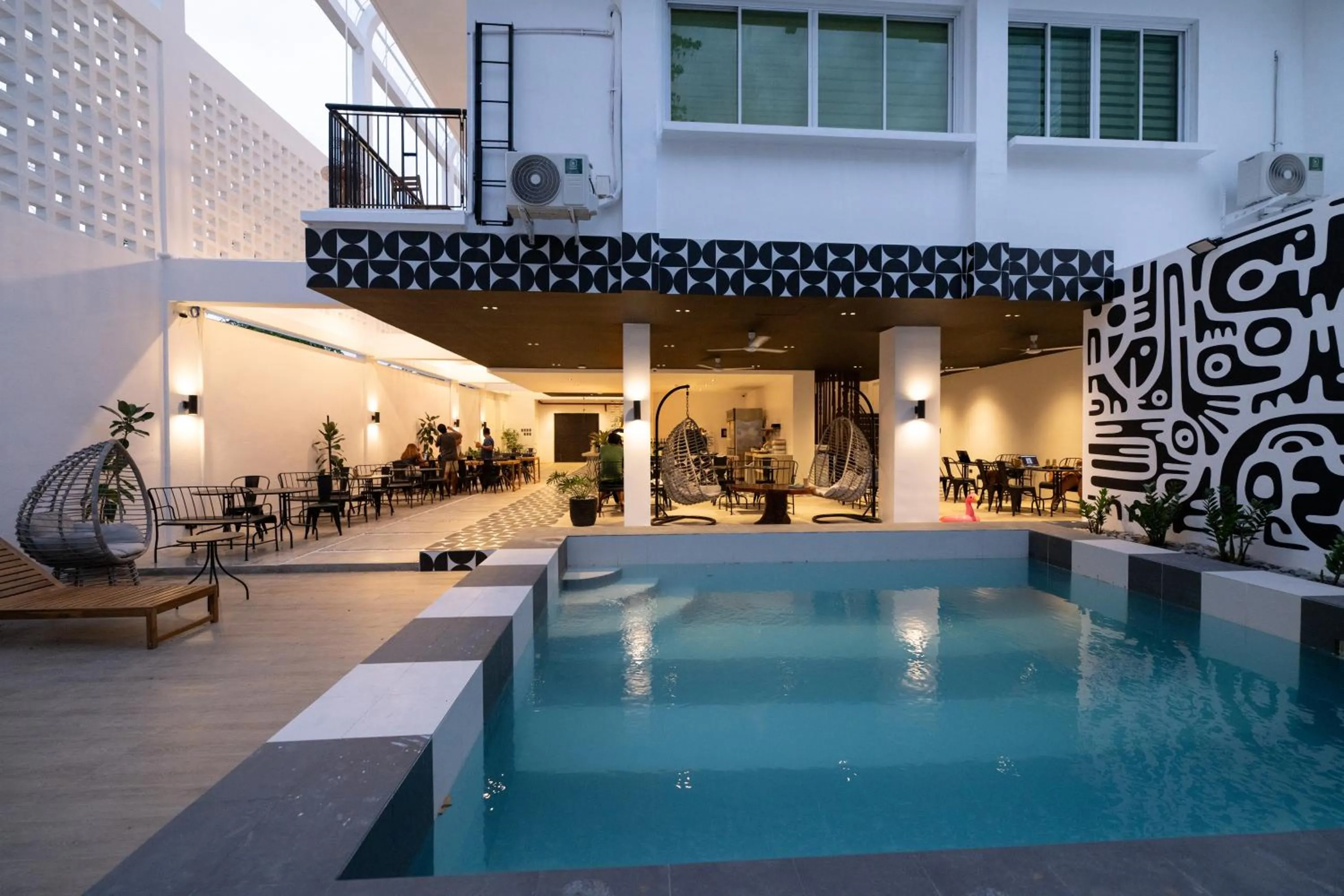 Pool view in Kadangyan by 3BU Hostel