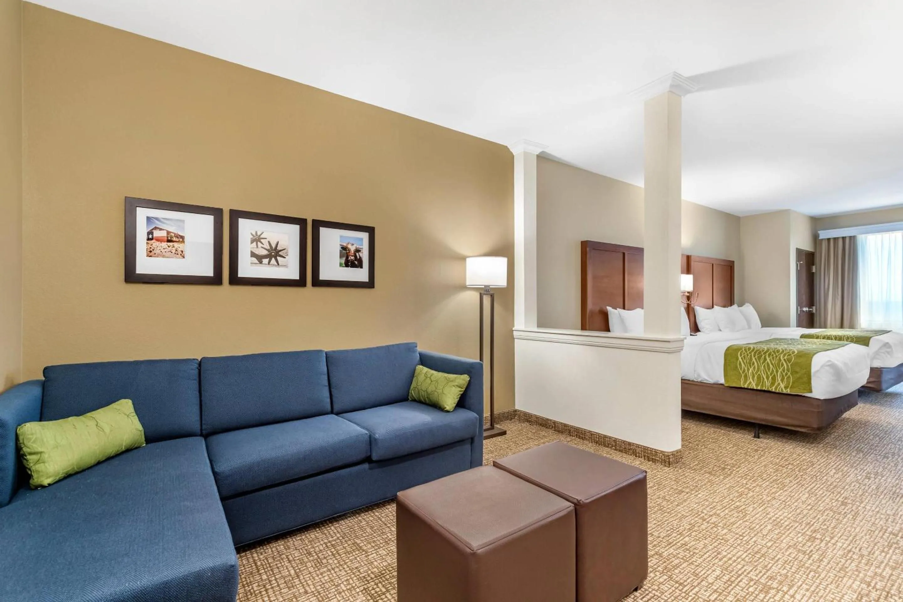 Bedroom, Bed in Comfort Suites San Antonio Ft Sam Houston-SAMMC Area