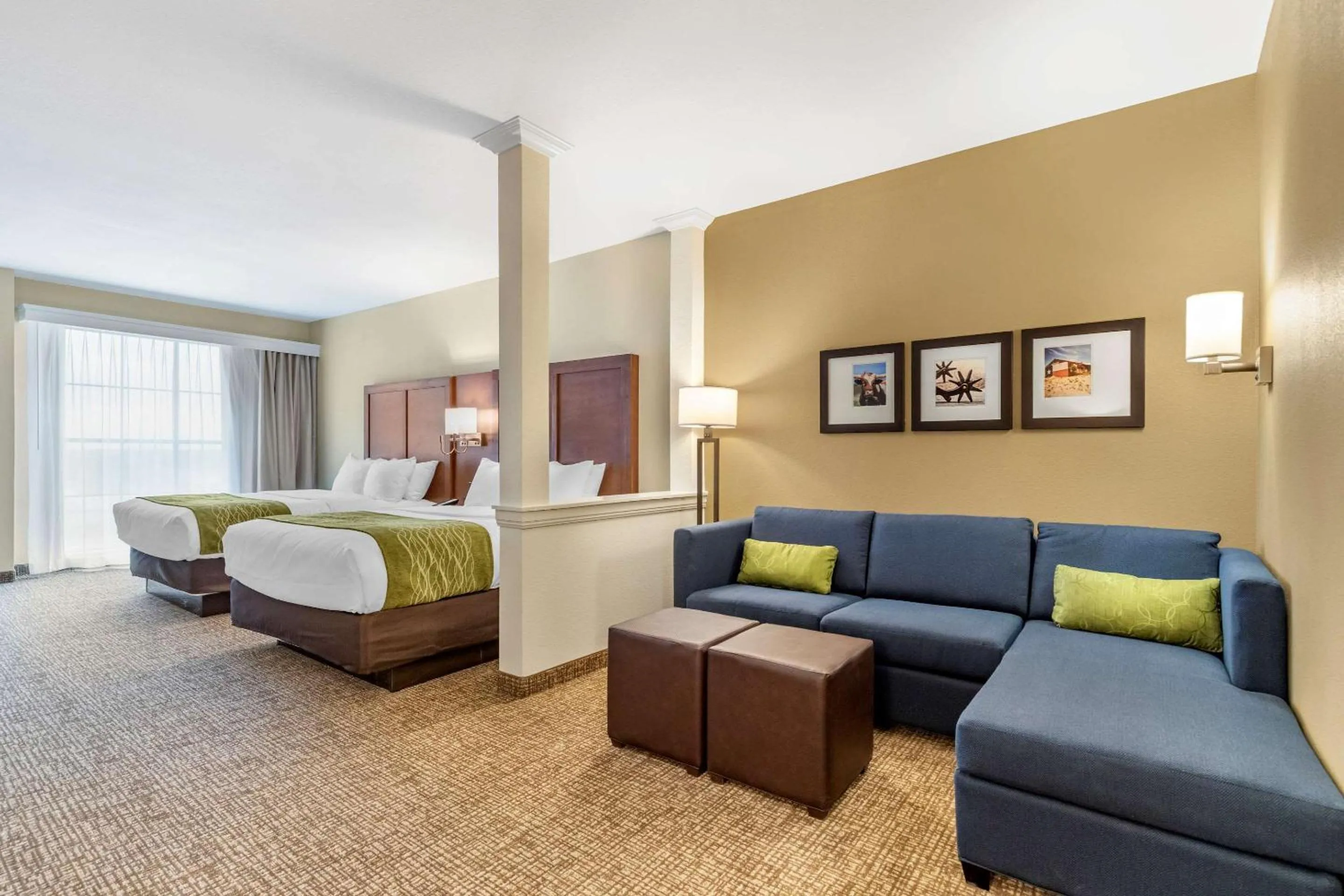 Photo of the whole room, Bed in Comfort Suites San Antonio Ft Sam Houston-SAMMC Area