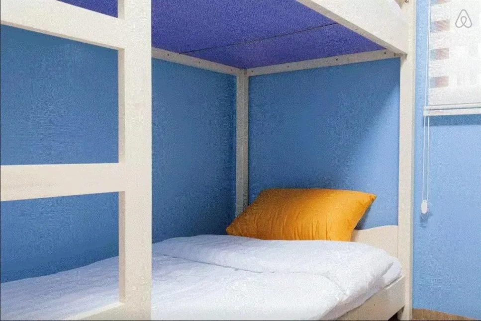 Bed in Hangeul Guesthouse
