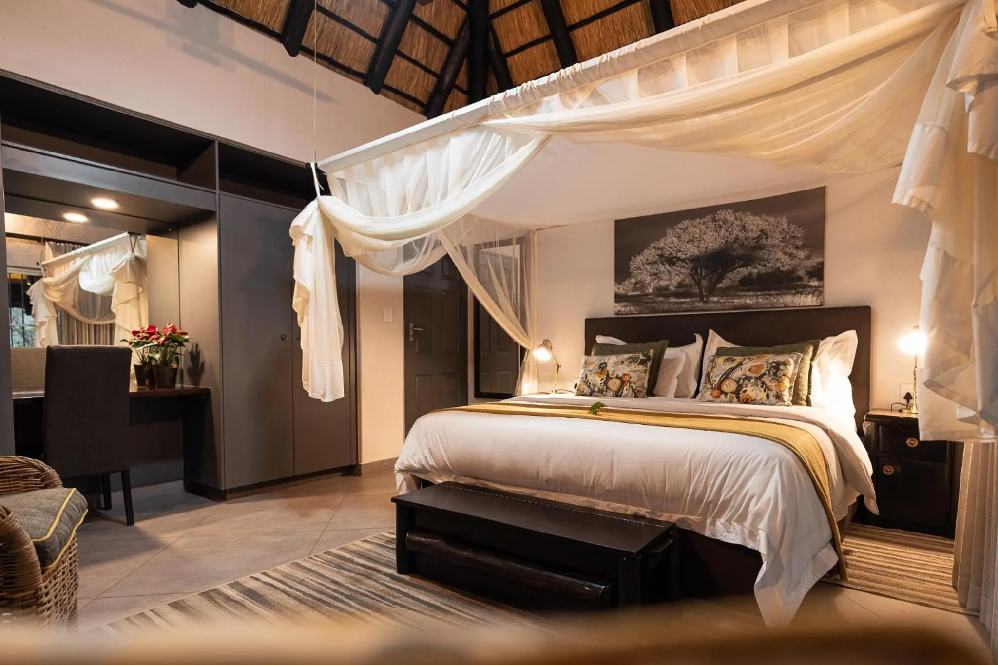 Bed in Kruger Eden Lodge