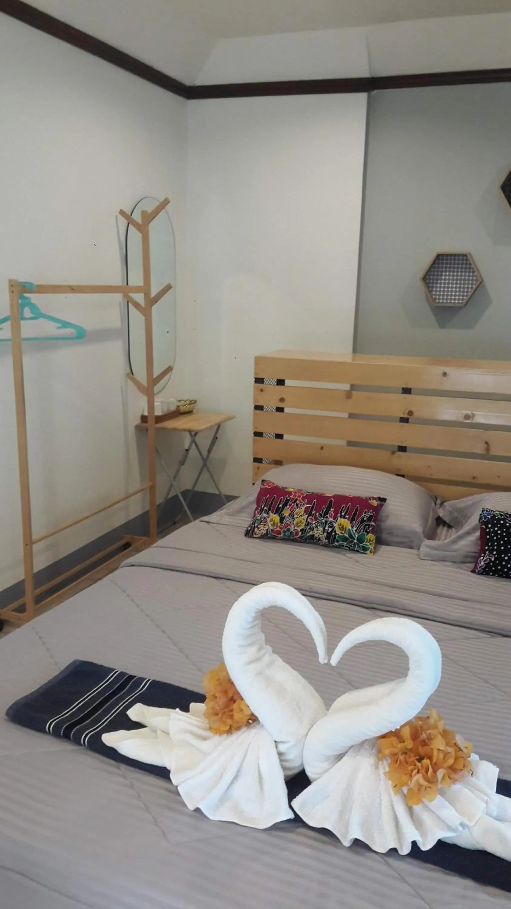 Bed in Andaman Peace Resort