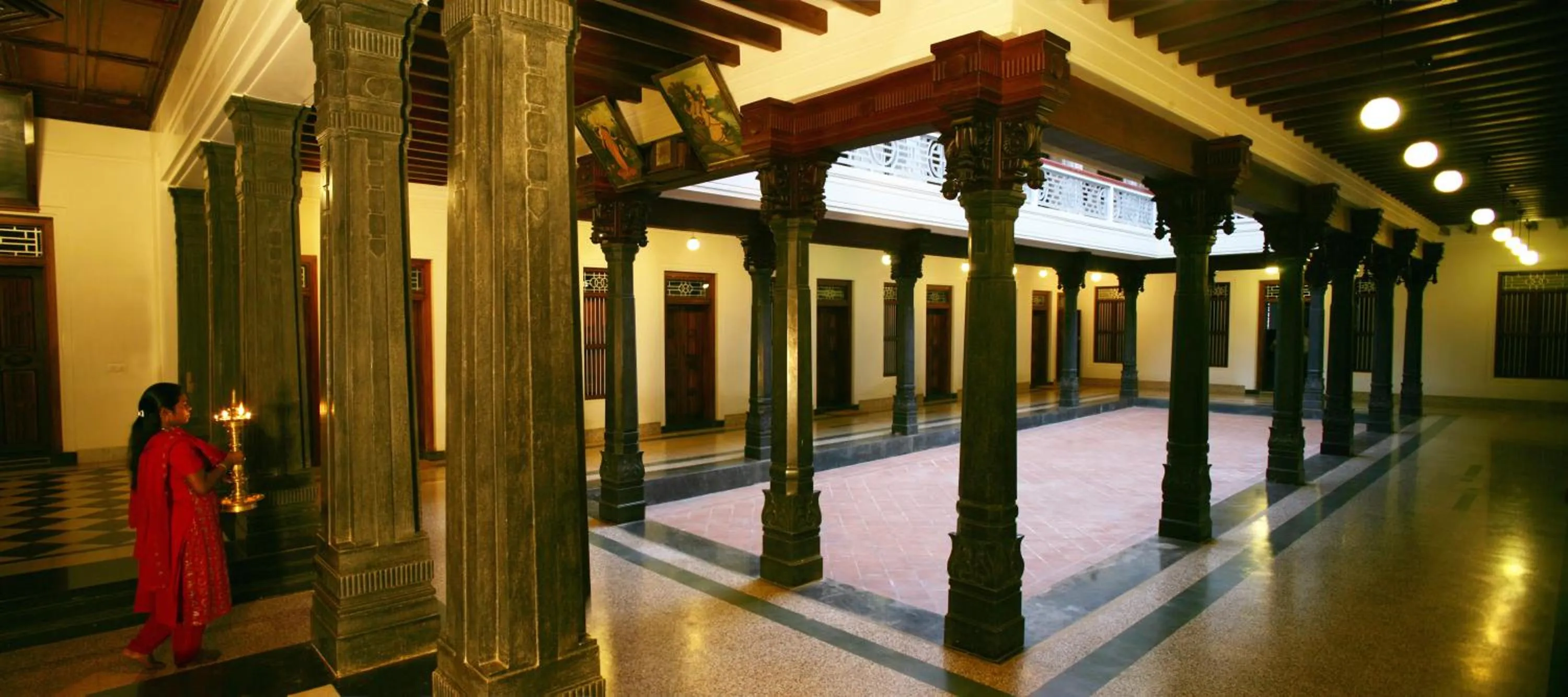 Guests in Visalam Chettinad Palace - A CGH Earth Experience