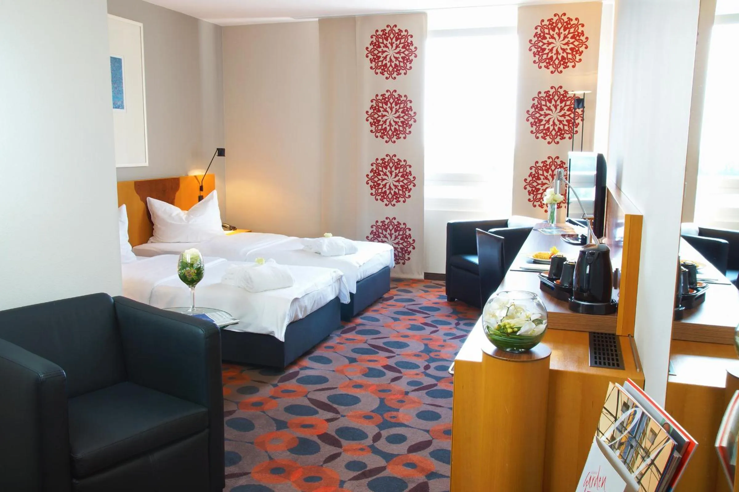 Decorative detail, Bed in Atlanta Hotel Leipzig