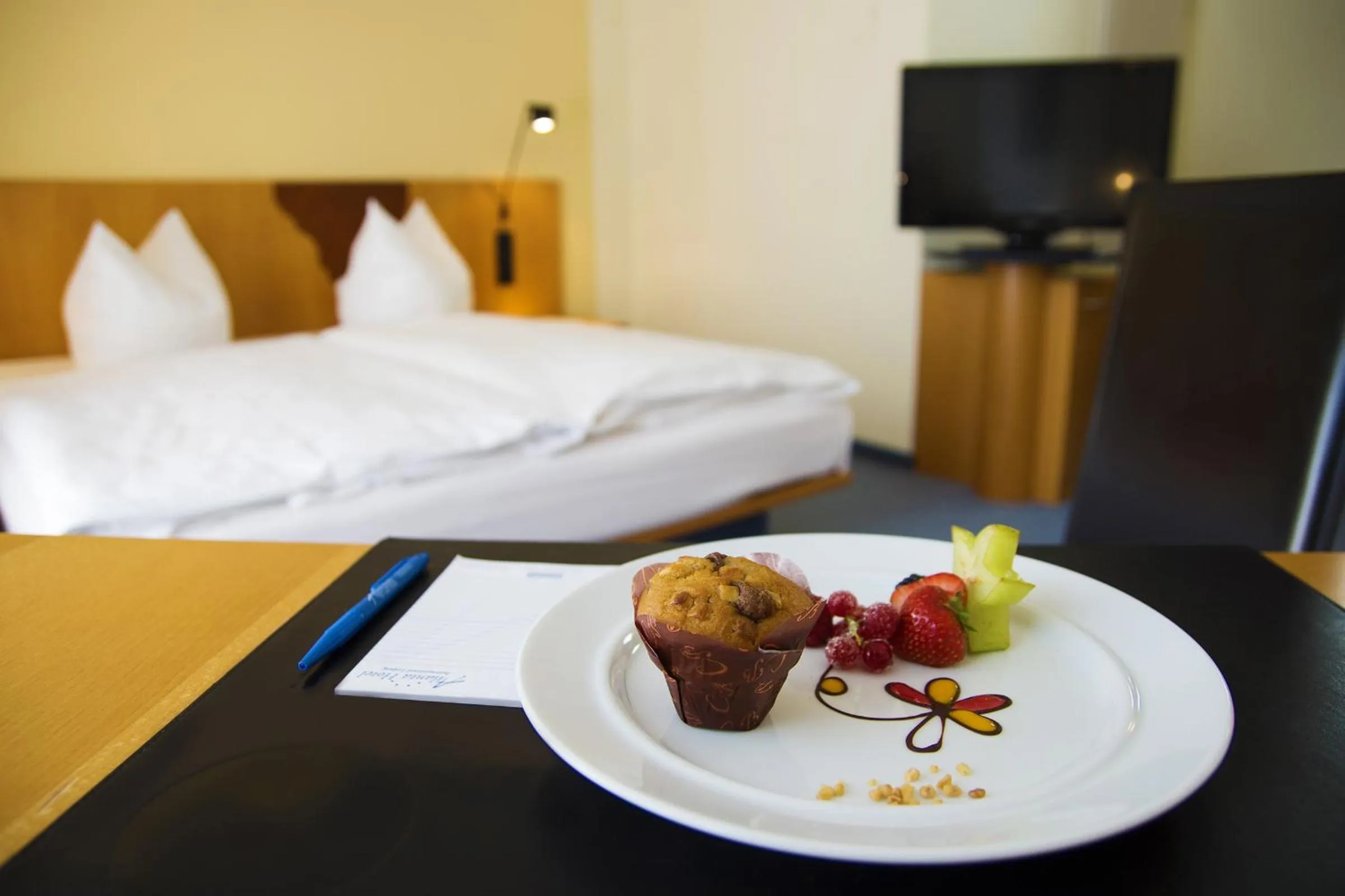 Decorative detail, Bed in Atlanta Hotel Leipzig