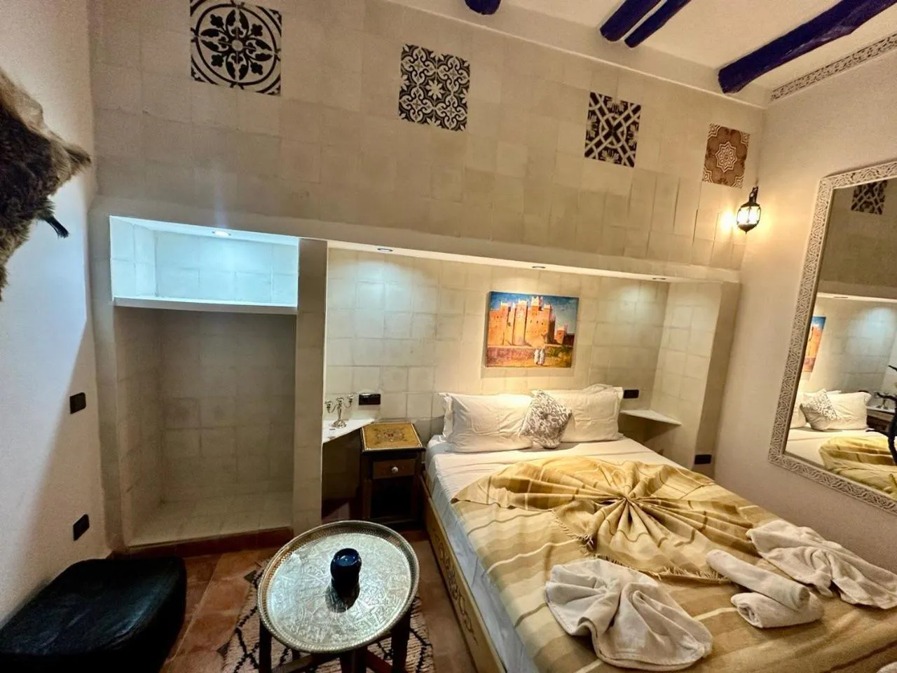 Bed in Héritage Lalla Aicha Hotel & Spa