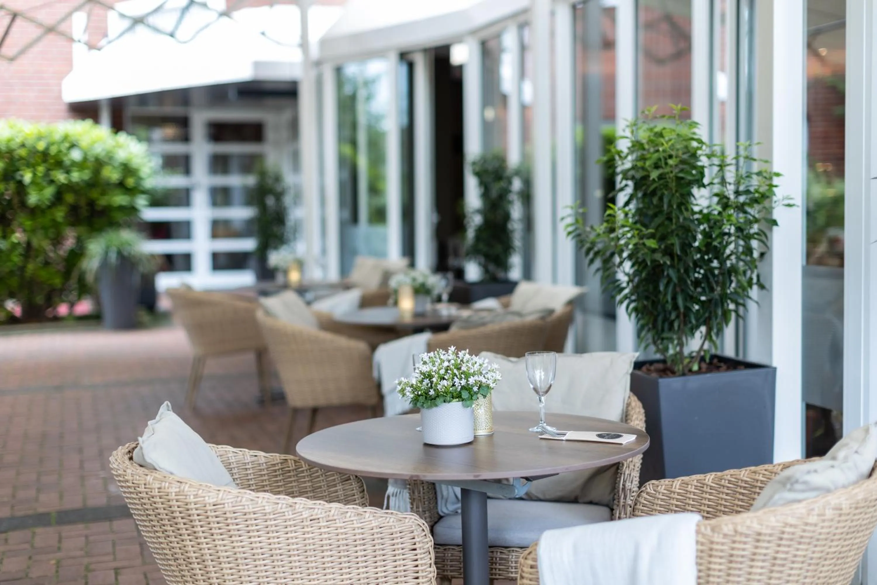 Balcony/Terrace in Hotel Am Badepark
