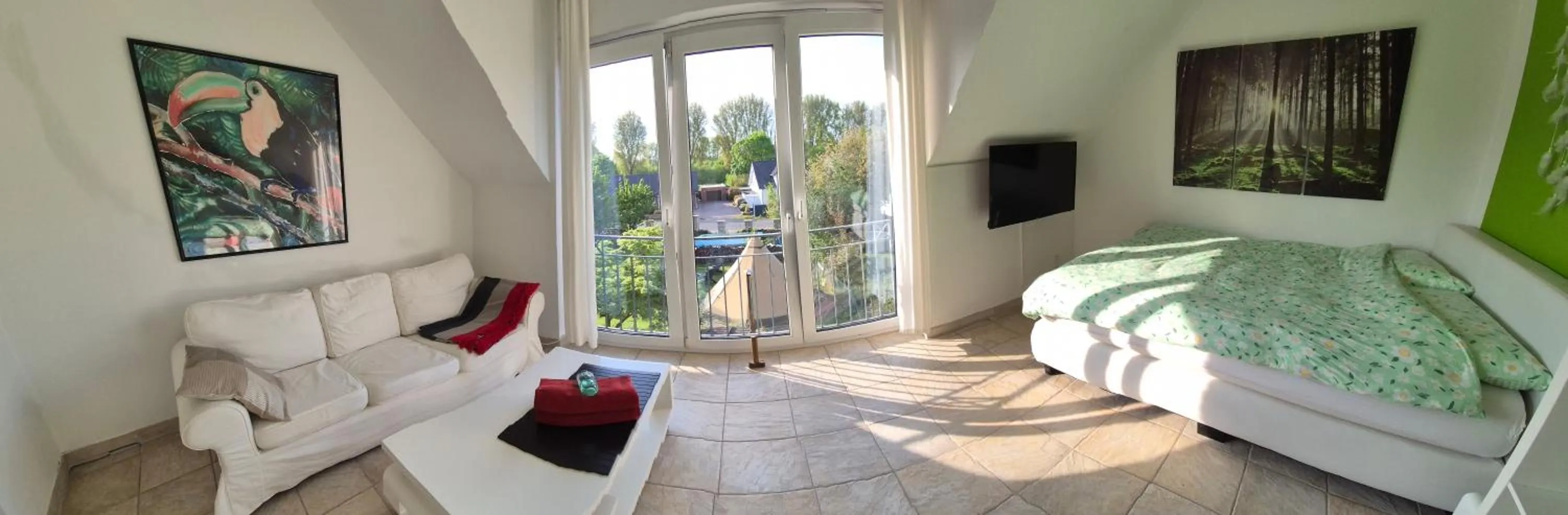 Bed in Schönste Lage am Rhein in unmittelbarer Stadtnähe, B & B