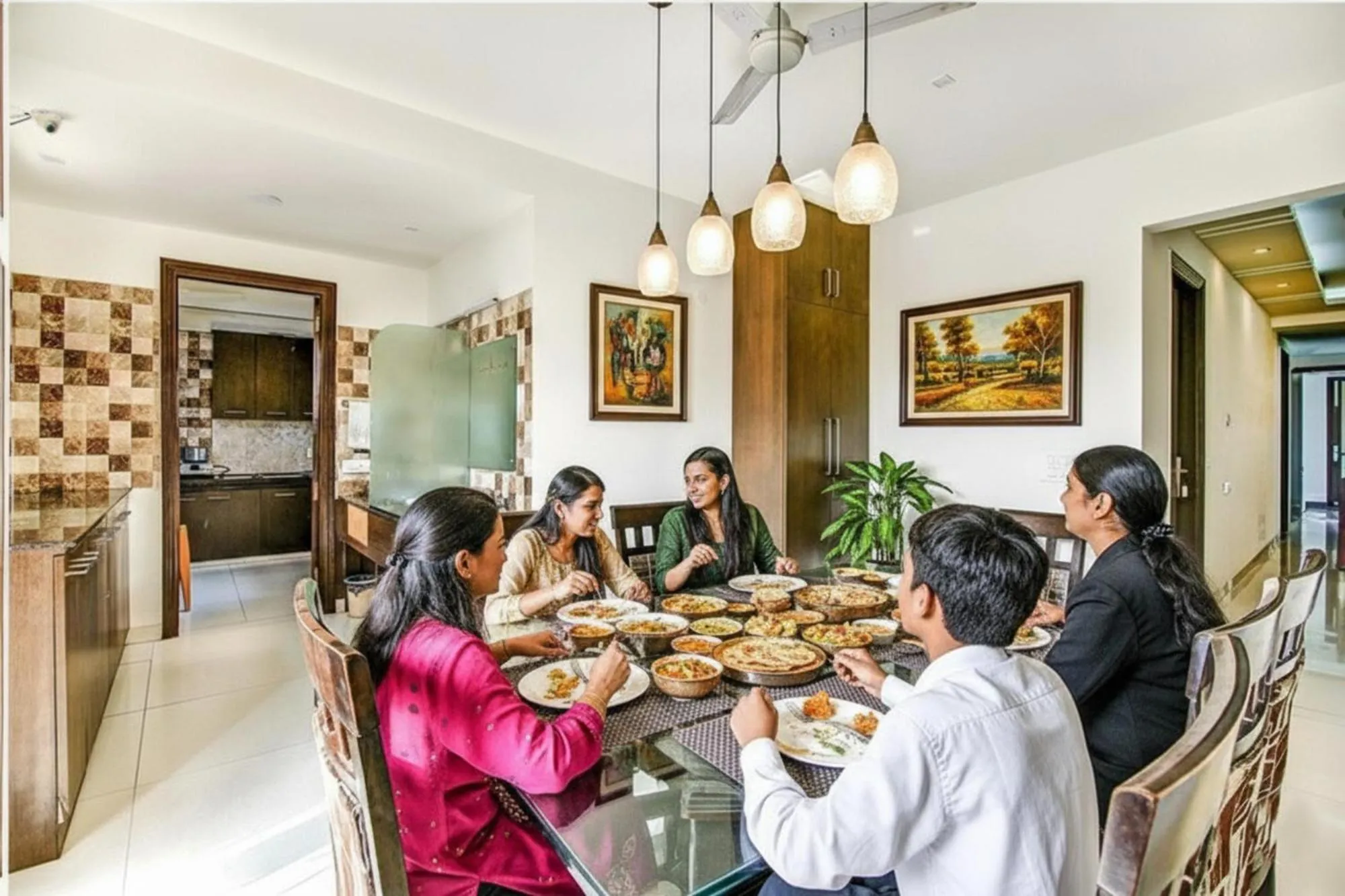 Dining area in Via Hemkunt Residency