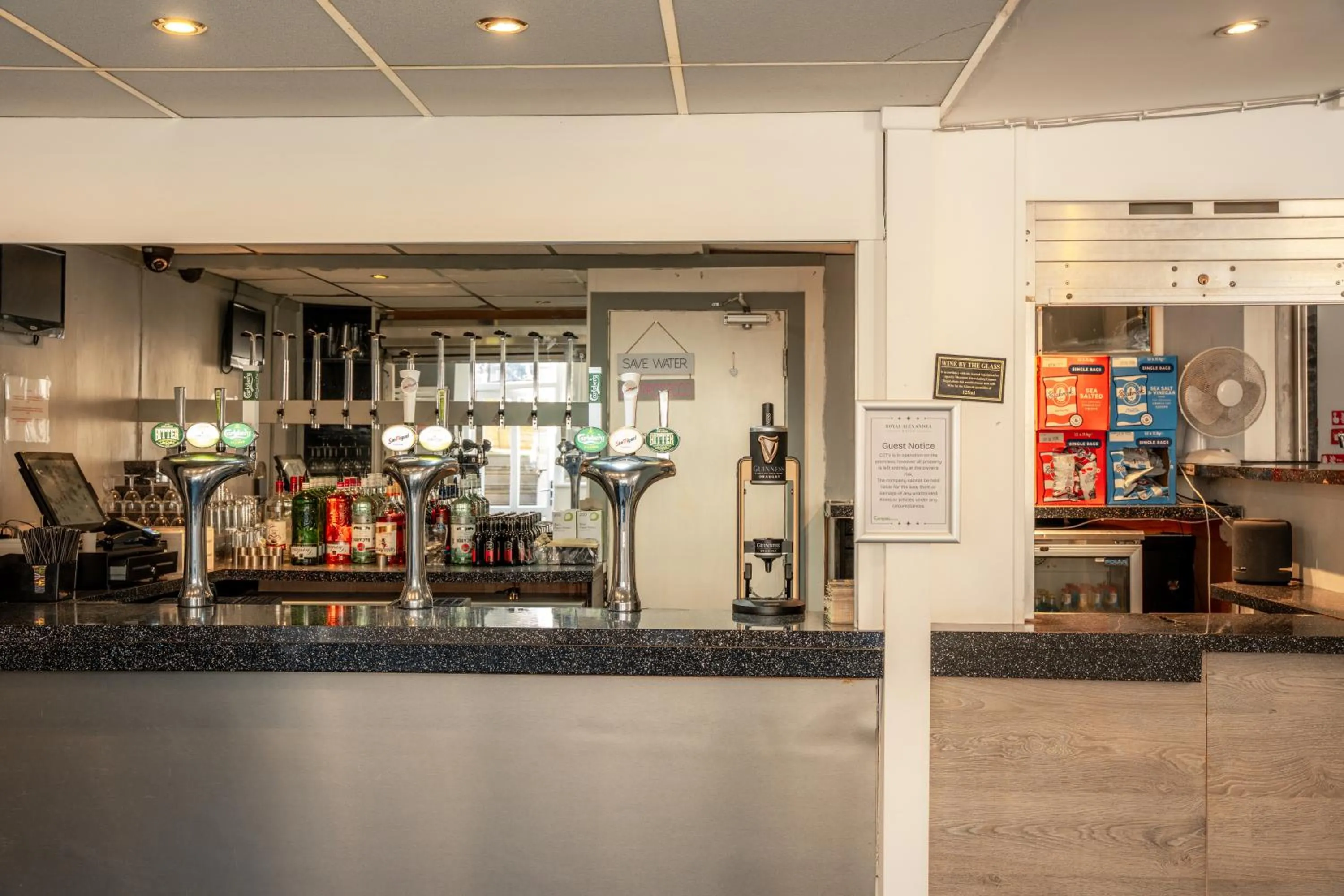Lounge or bar in The Royal Alexandra Hotel by Compass Hospitality