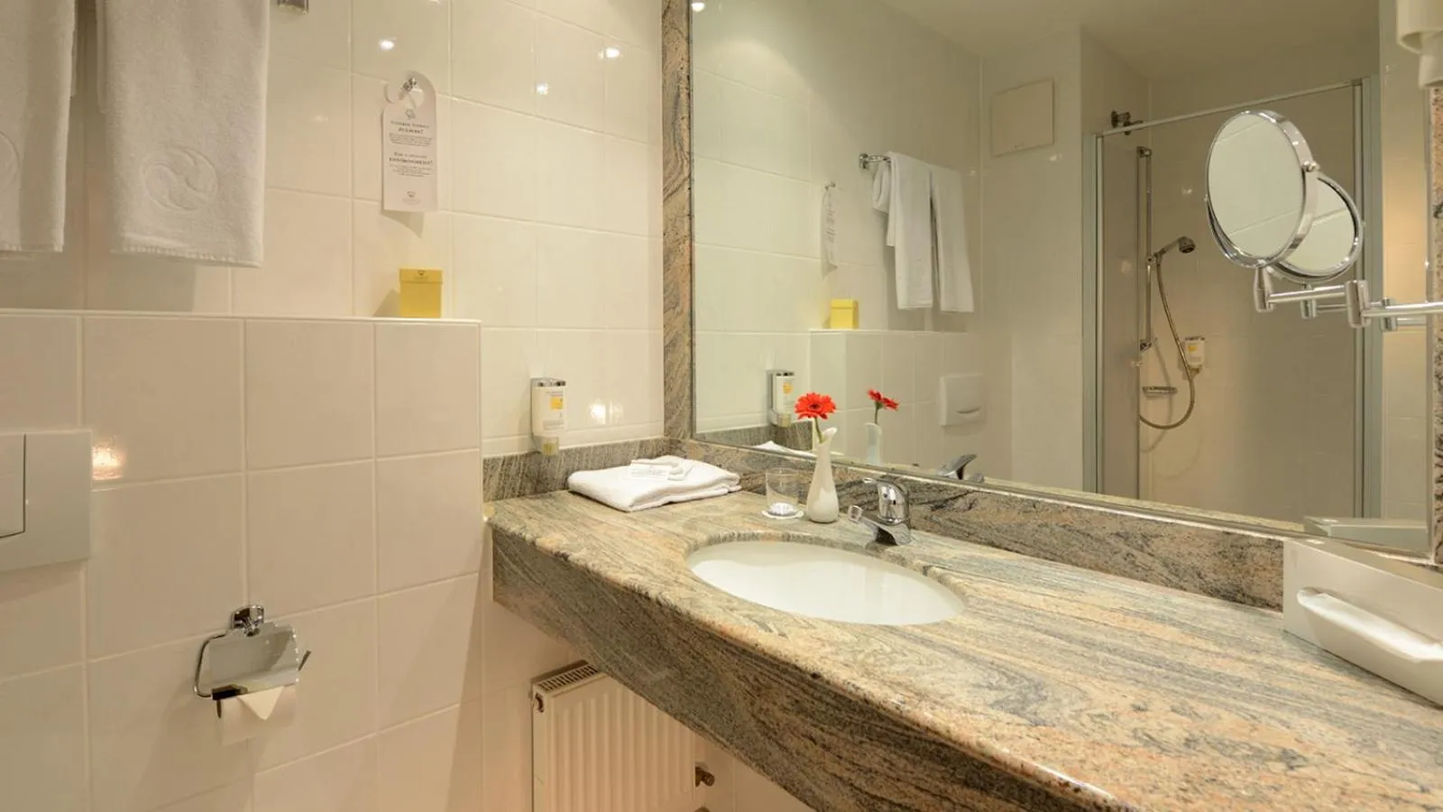 Shower in The Monarch Hotel