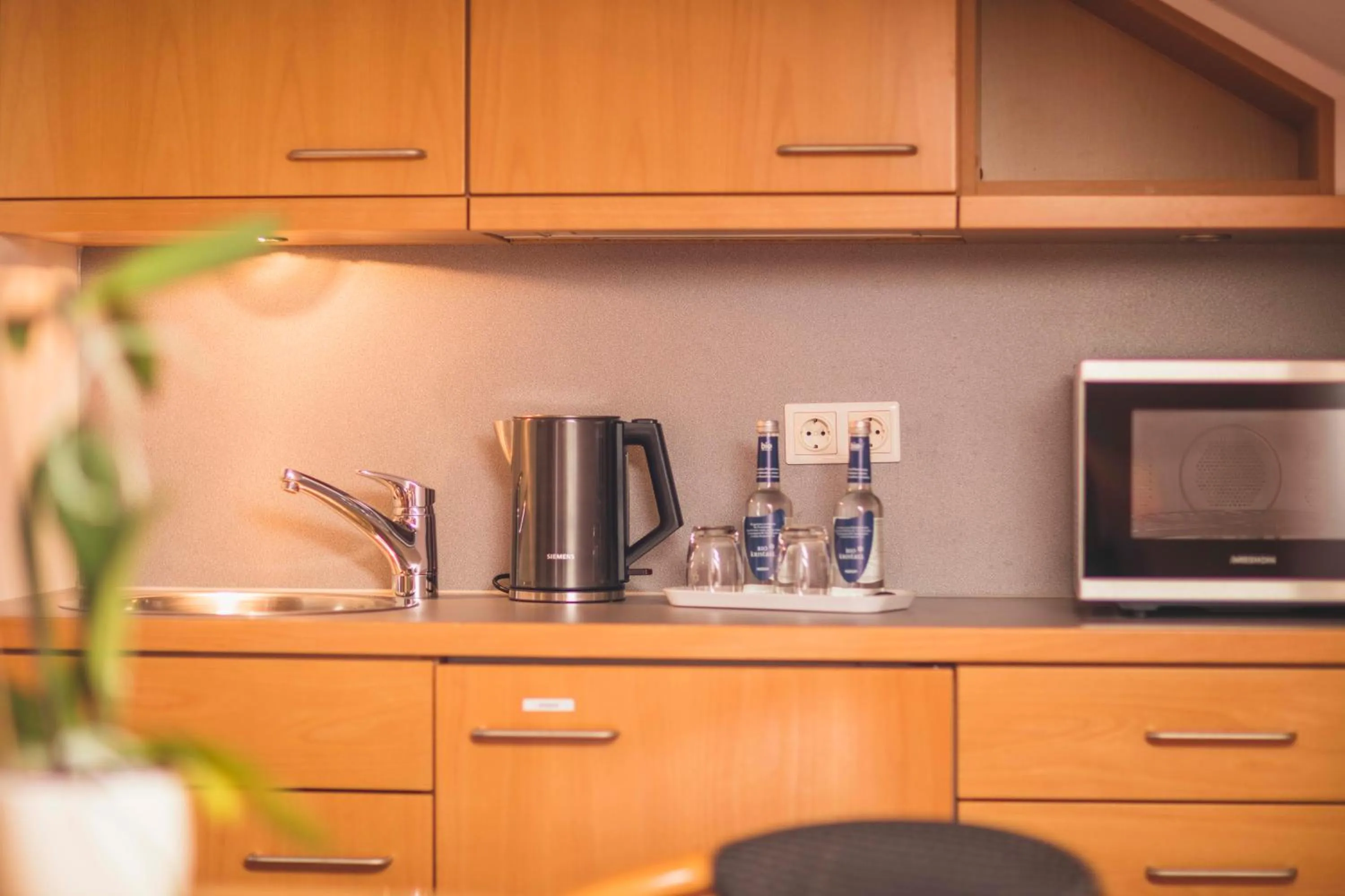 Kitchen or kitchenette in Hotel Luise