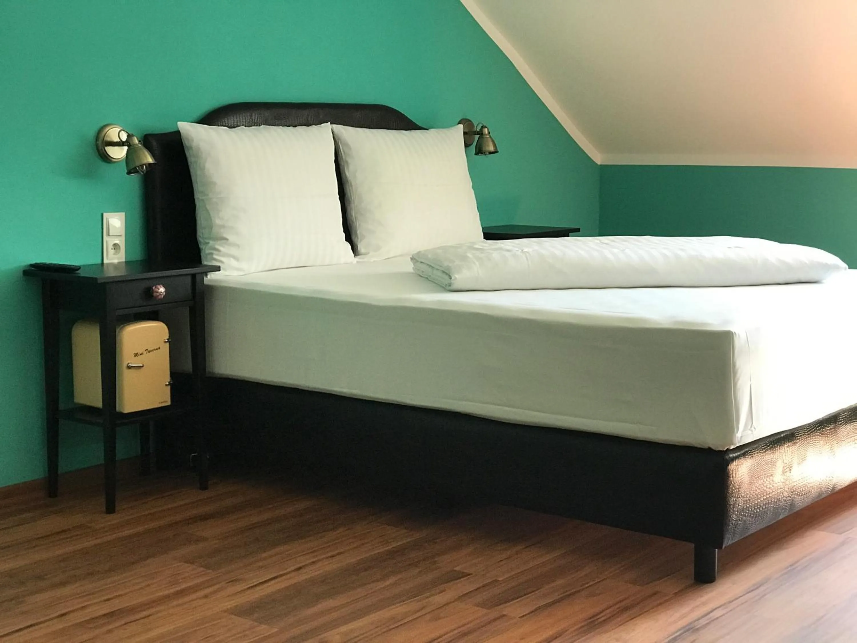 Bed in SmartHotel Mystique Self check-in