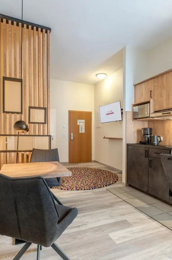 Kitchen or kitchenette in Hotel Esplanade Dortmund