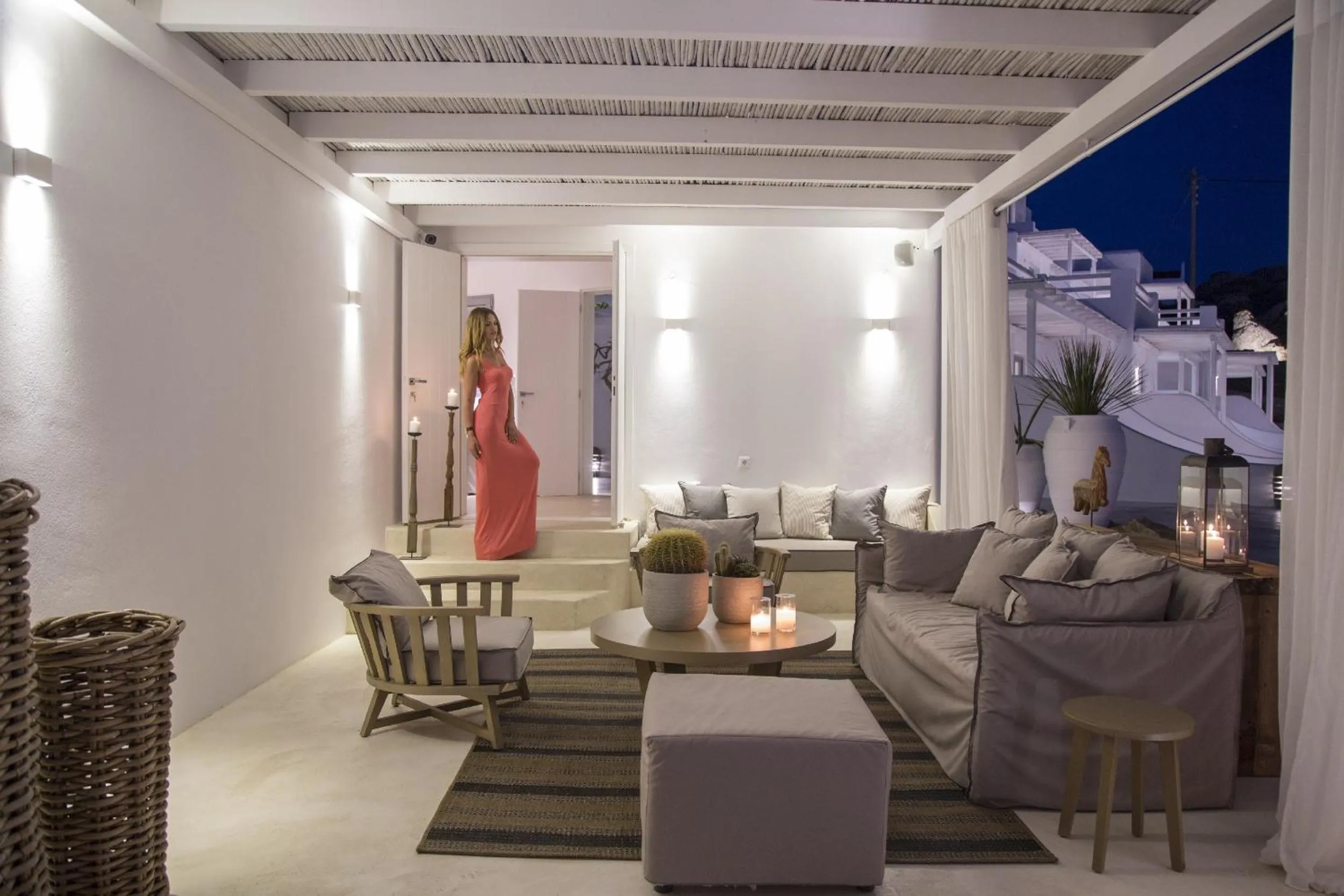 Seating area in Livin Mykonos Hotel - Adults Only