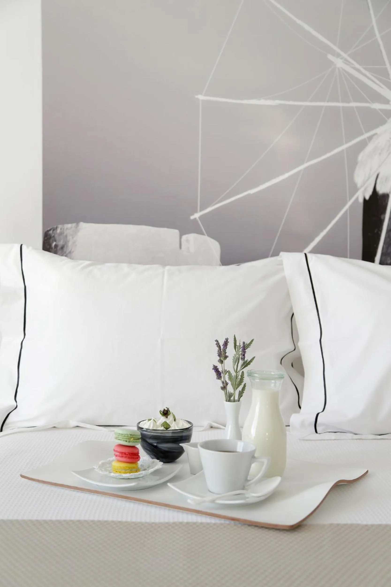 Bed in Livin Mykonos Hotel - Adults Only