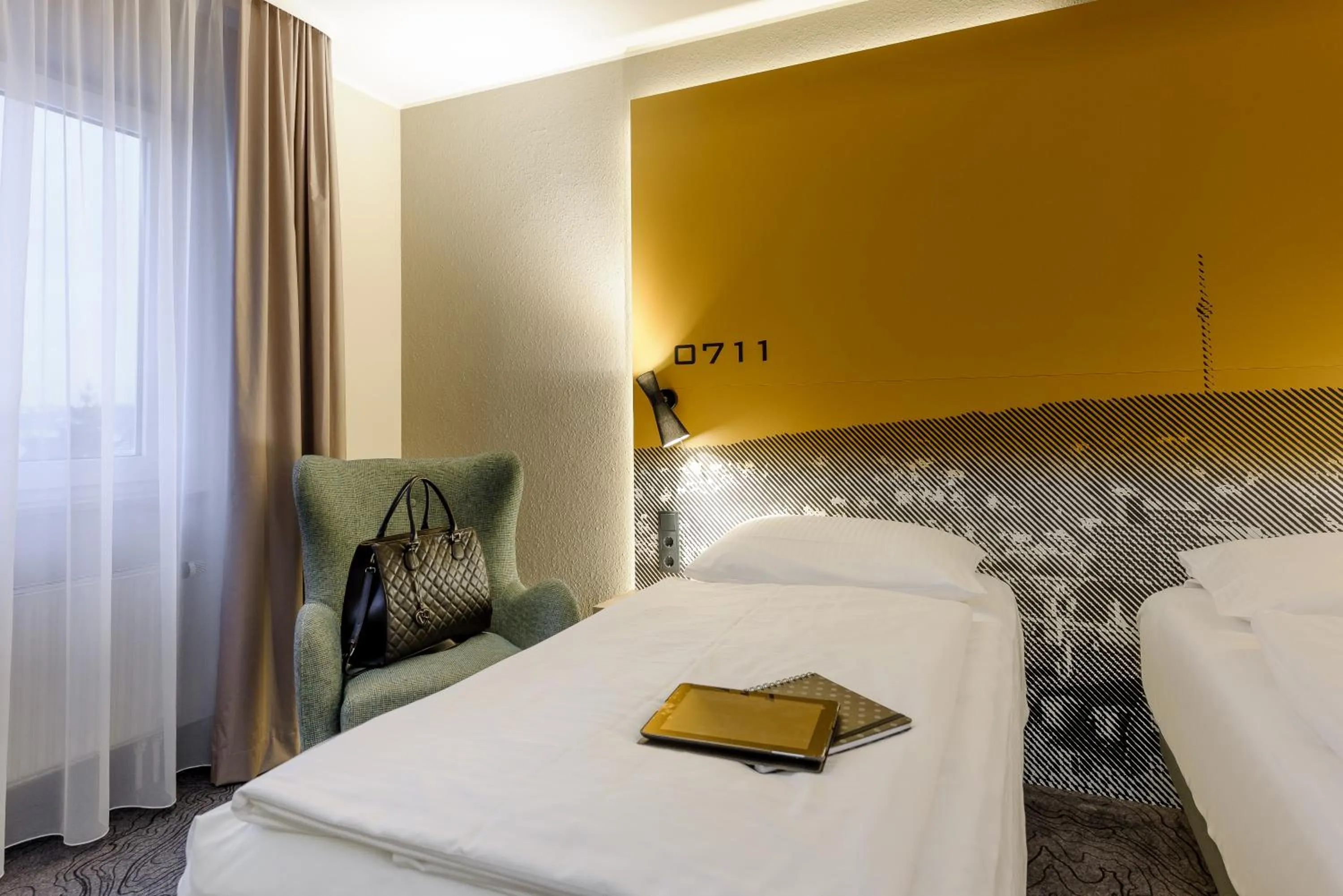 Bed in Mercure Stuttgart Zuffenhausen