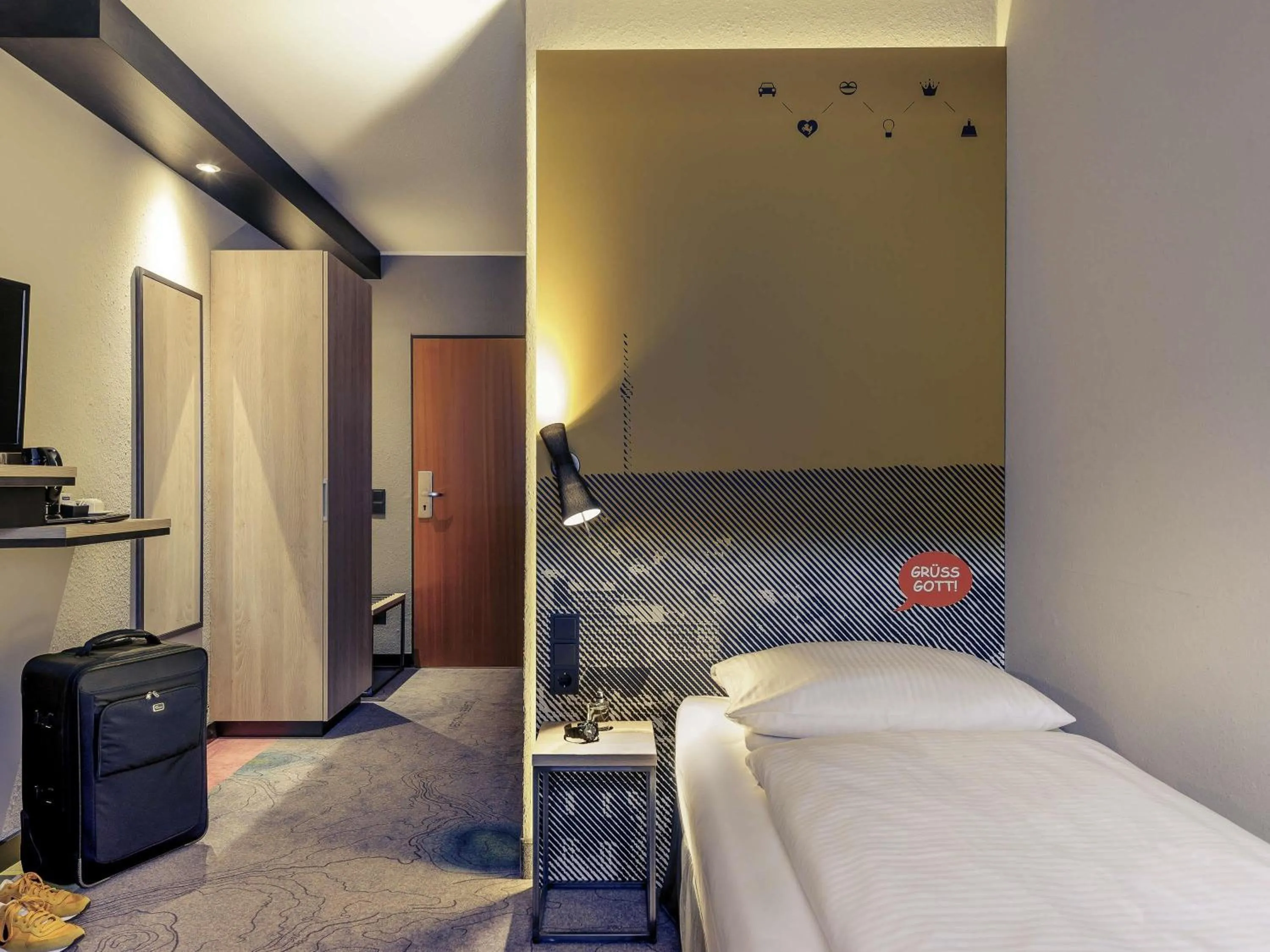 Bedroom, Bed in Mercure Stuttgart Zuffenhausen