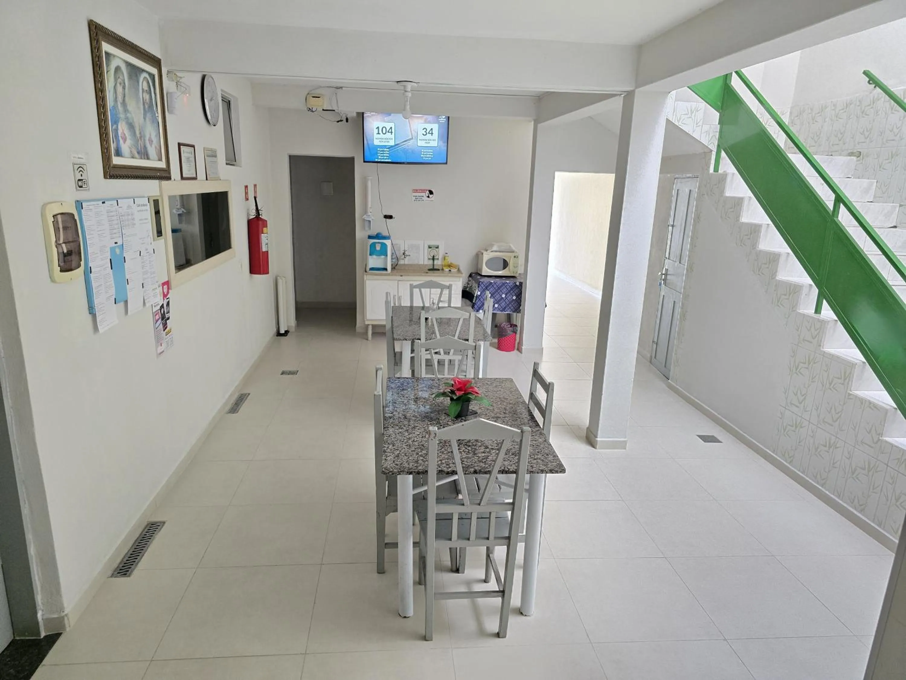 Communal lounge/ TV room in Pousada Boa Vista