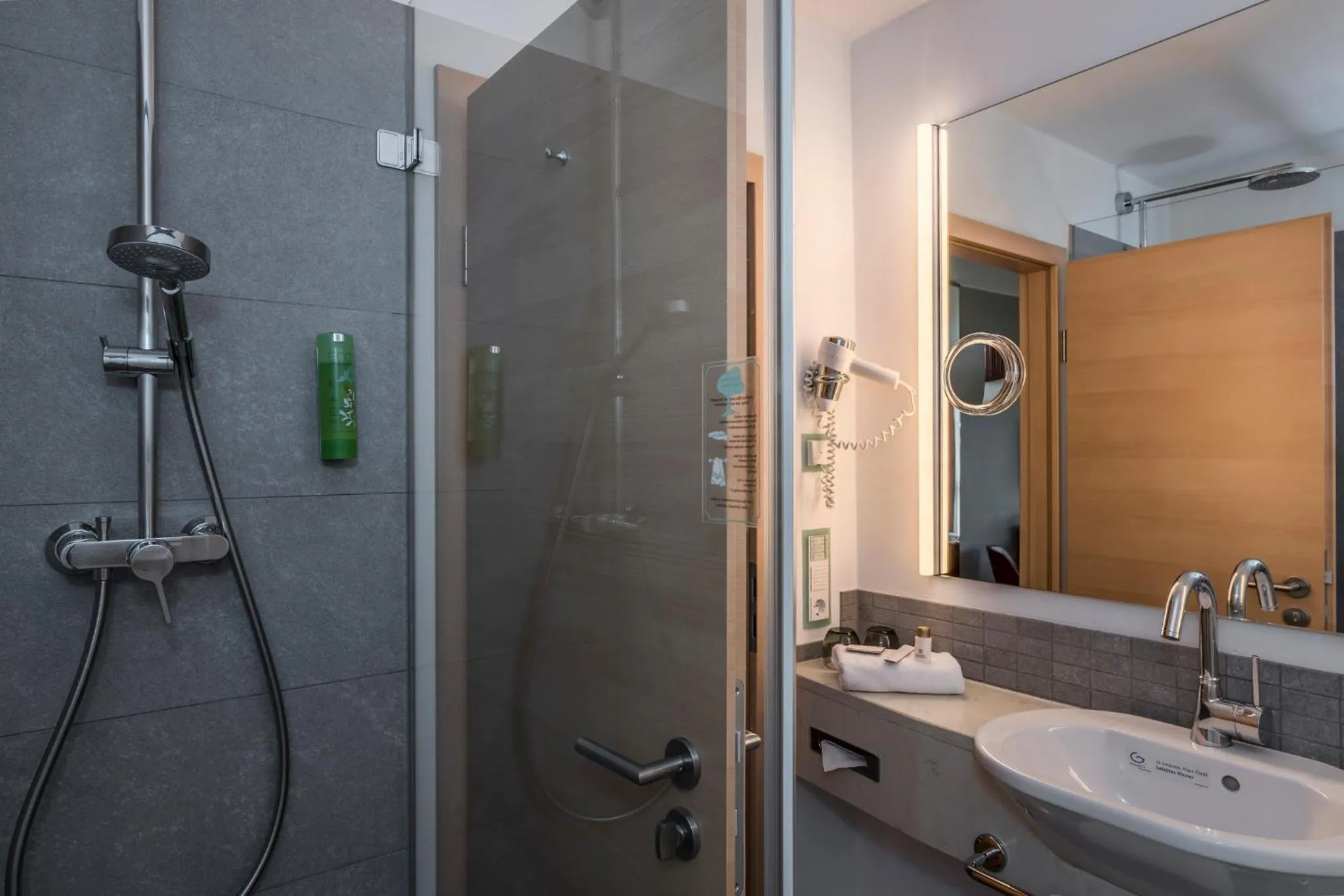 Shower in Bavaria Boutique Hotel