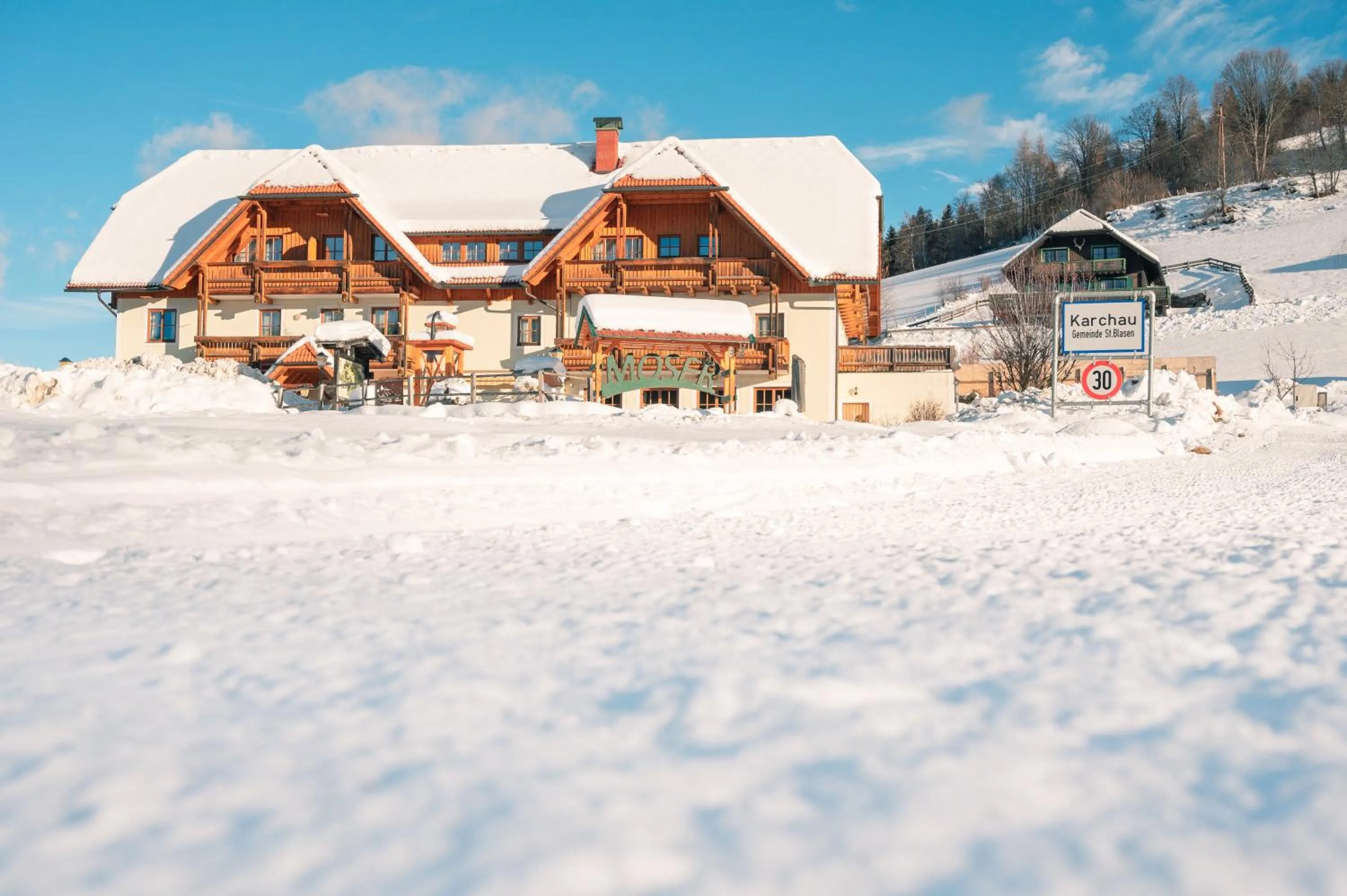 Facade/entrance in Alpengasthof Moser