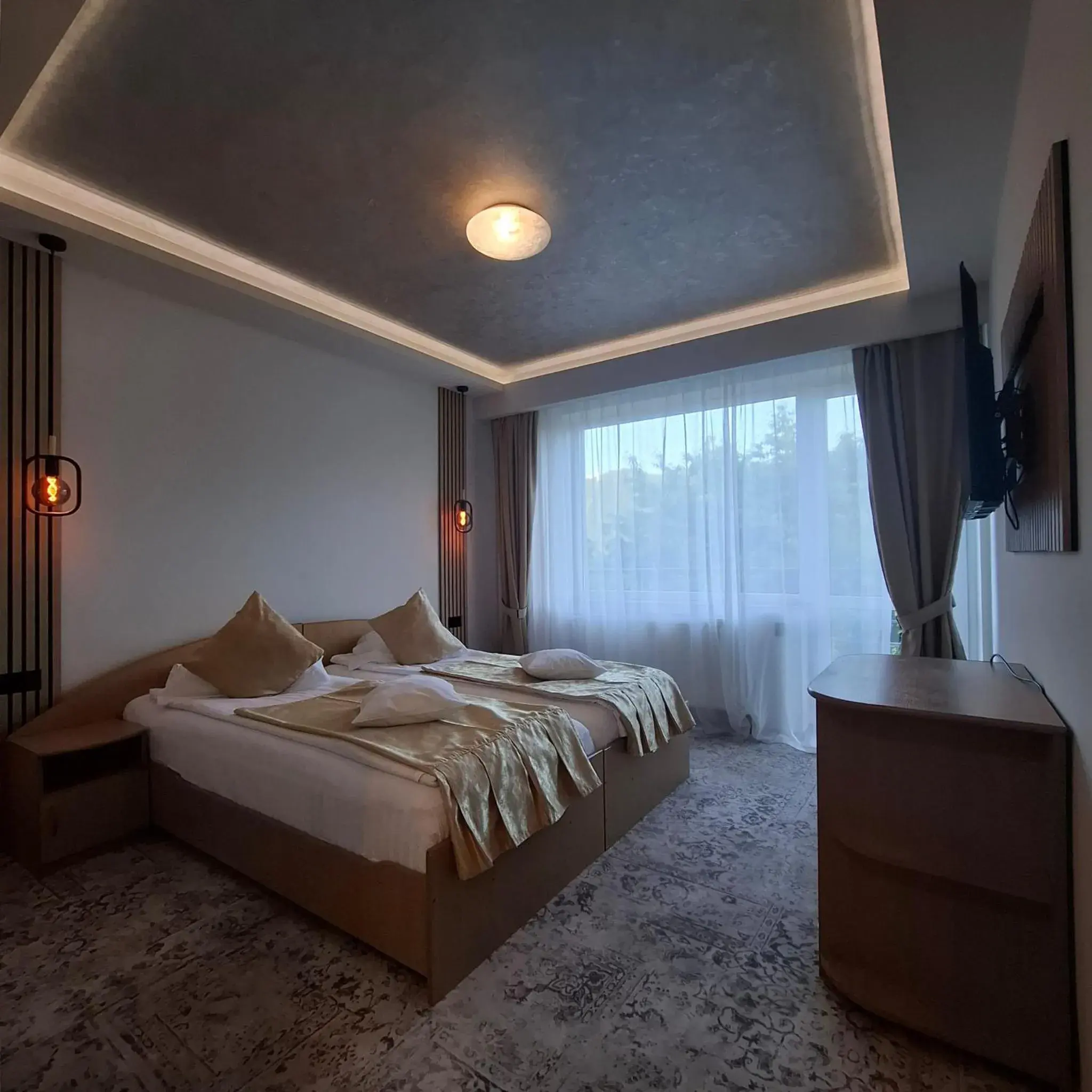 Economy Twin Room in Pensiunea Warthe Bed & Breakfast Economy Twin Room in Pensiunea Warthe Bed & Breakfast