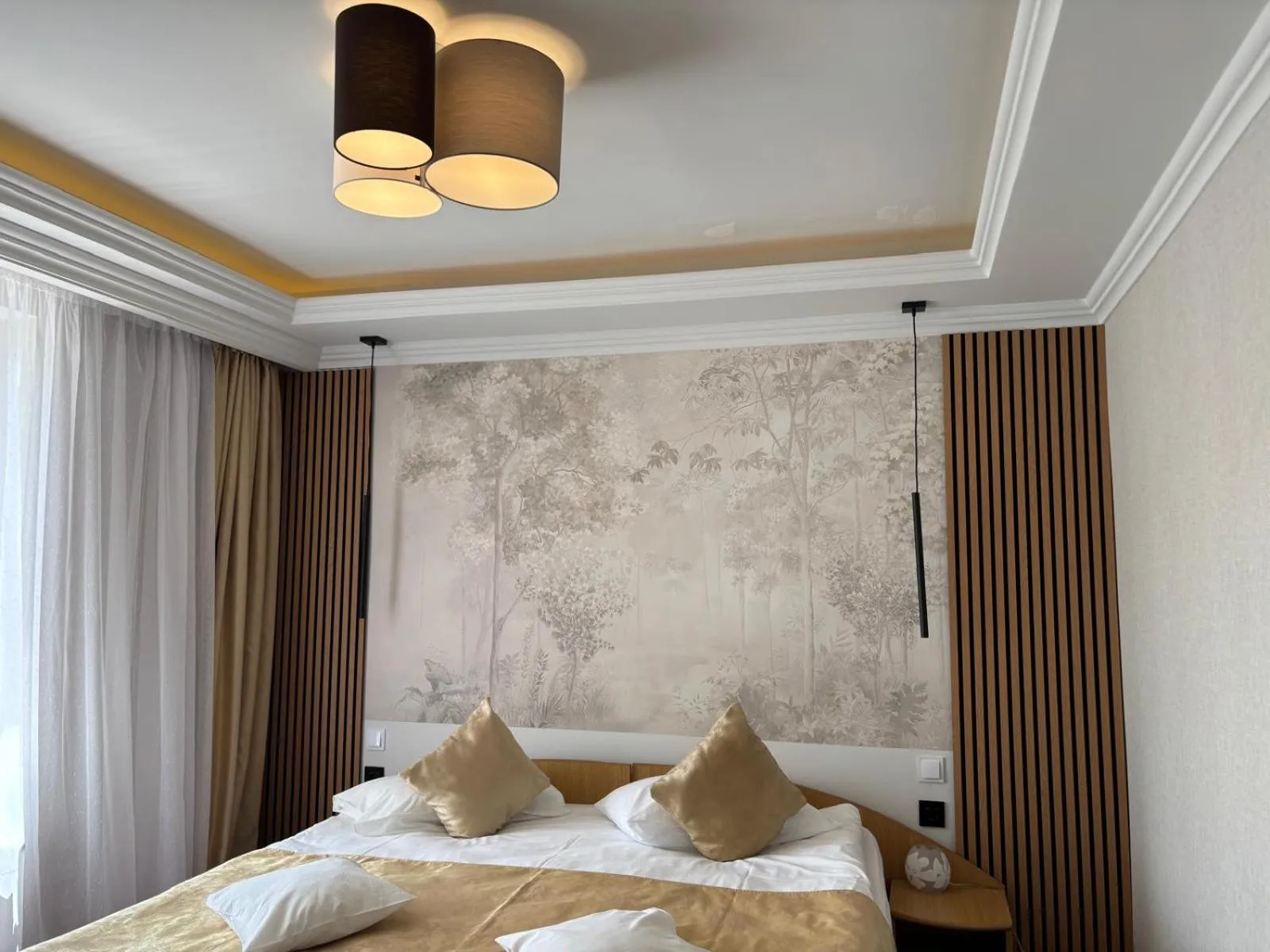 Bed in Pensiunea Warthe Bed & Breakfast