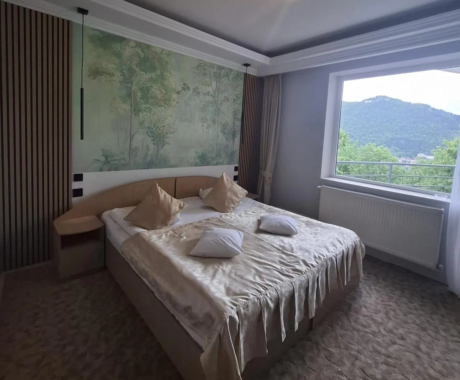 Bed in Pensiunea Warthe Bed & Breakfast