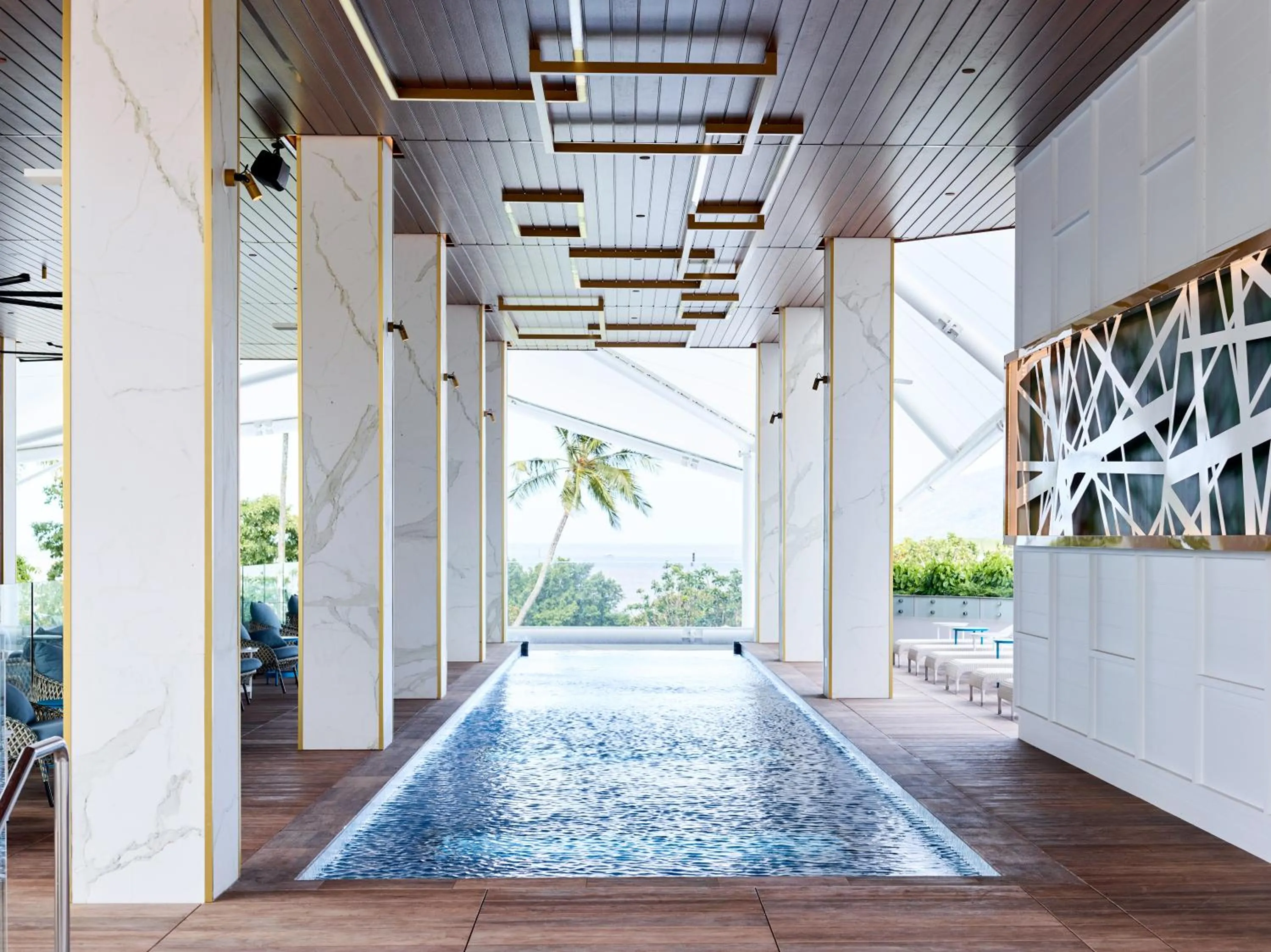 Pool view in Crystalbrook Flynn