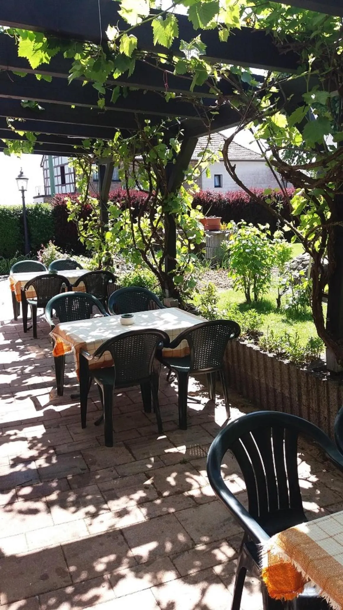 Balcony/Terrace in Land-gut-Hotel Zum alten Forsthaus - Aufladestation für Elektroautos