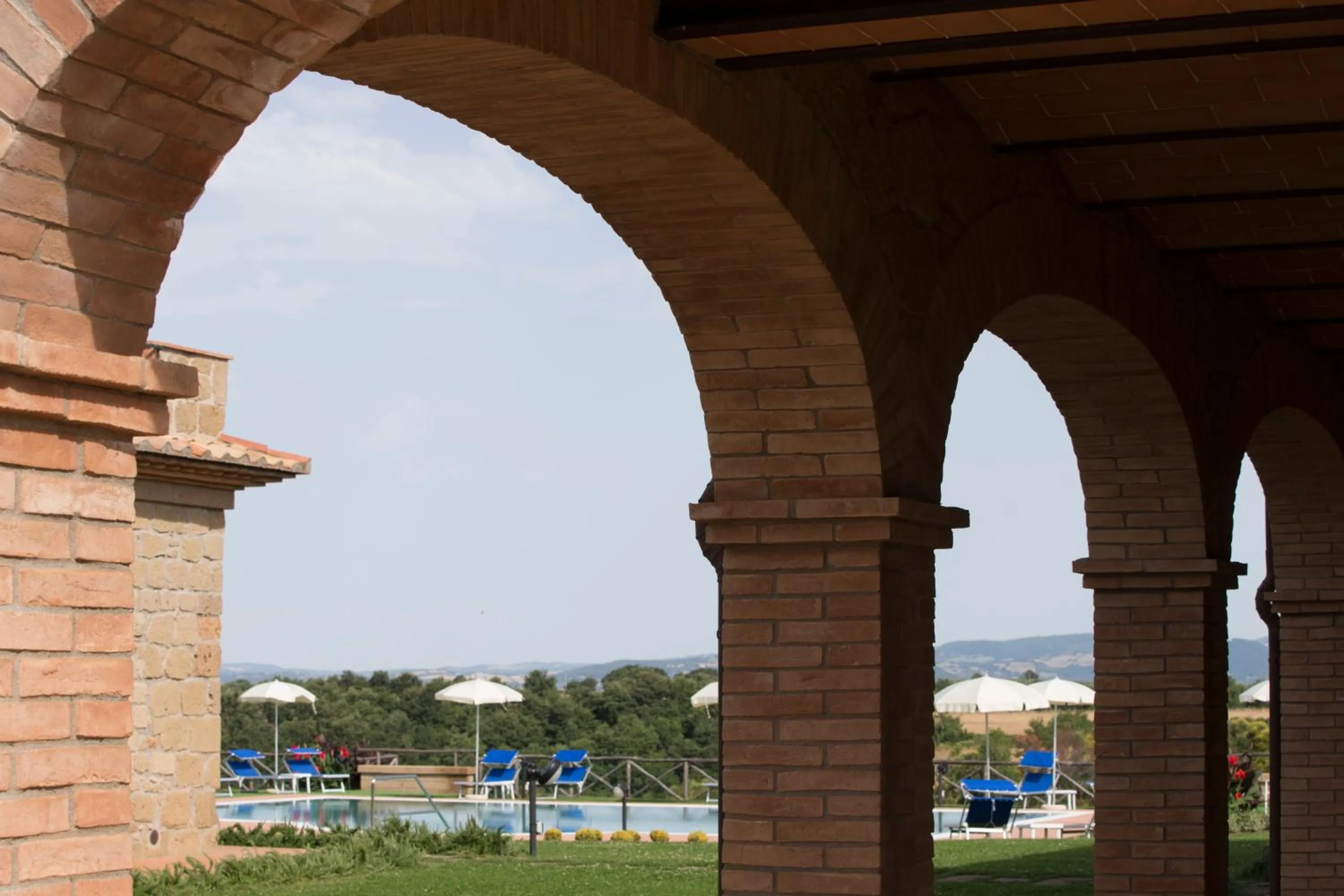 Patio in Agriturismo Poggio Al Tufo