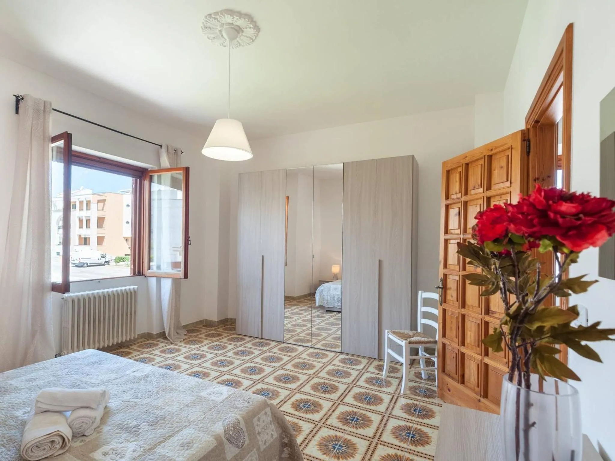 Bedroom in Elegant Apartment With Sea View In Otranto, Wifi, Air Conditioning And Parking