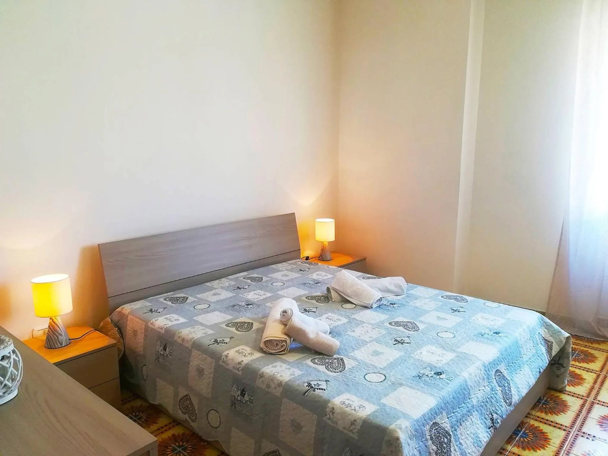 Bedroom in Elegant Apartment With Sea View In Otranto, Wifi, Air Conditioning And Parking