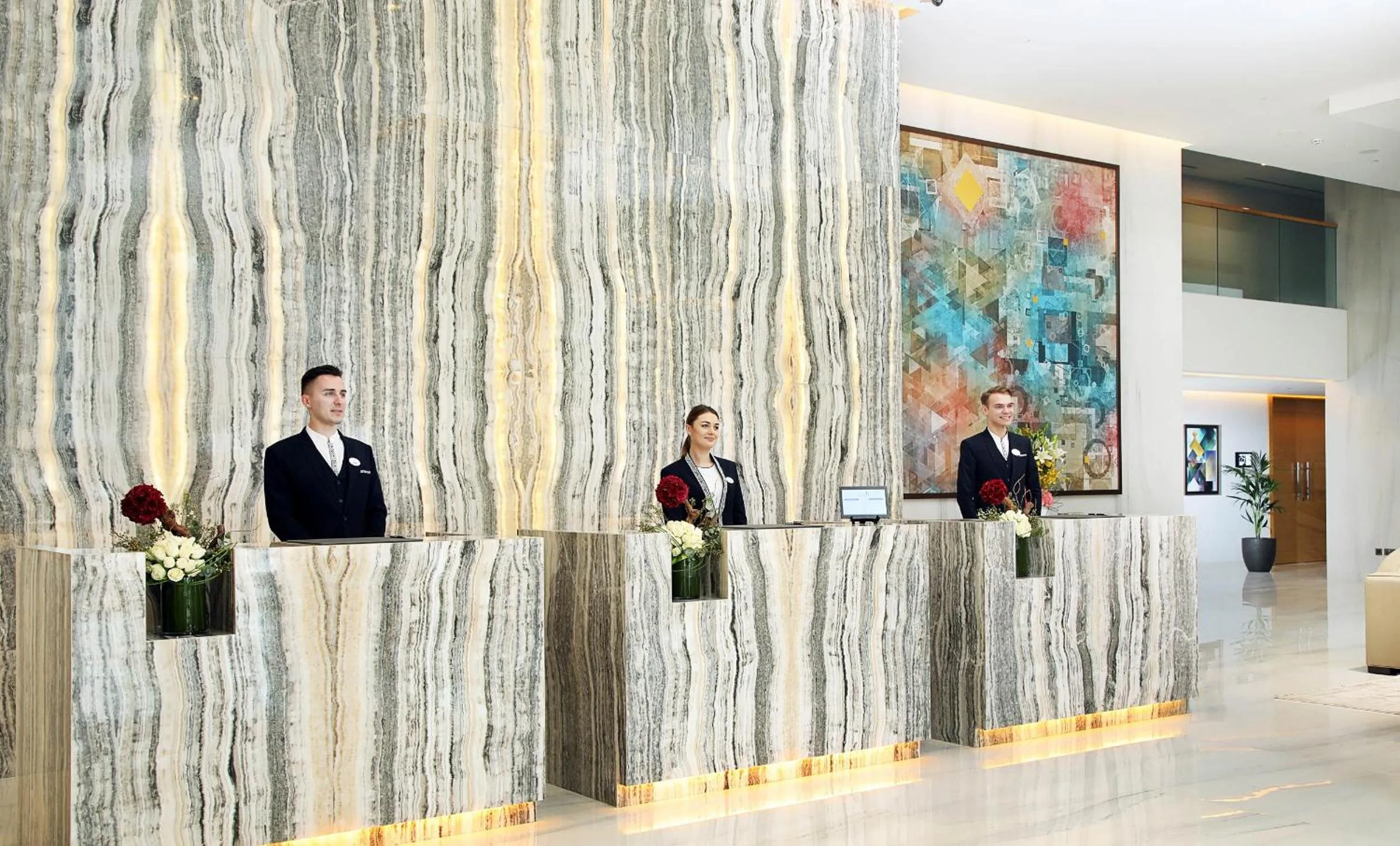 Lobby or reception in Grand Cosmopolitan Hotel