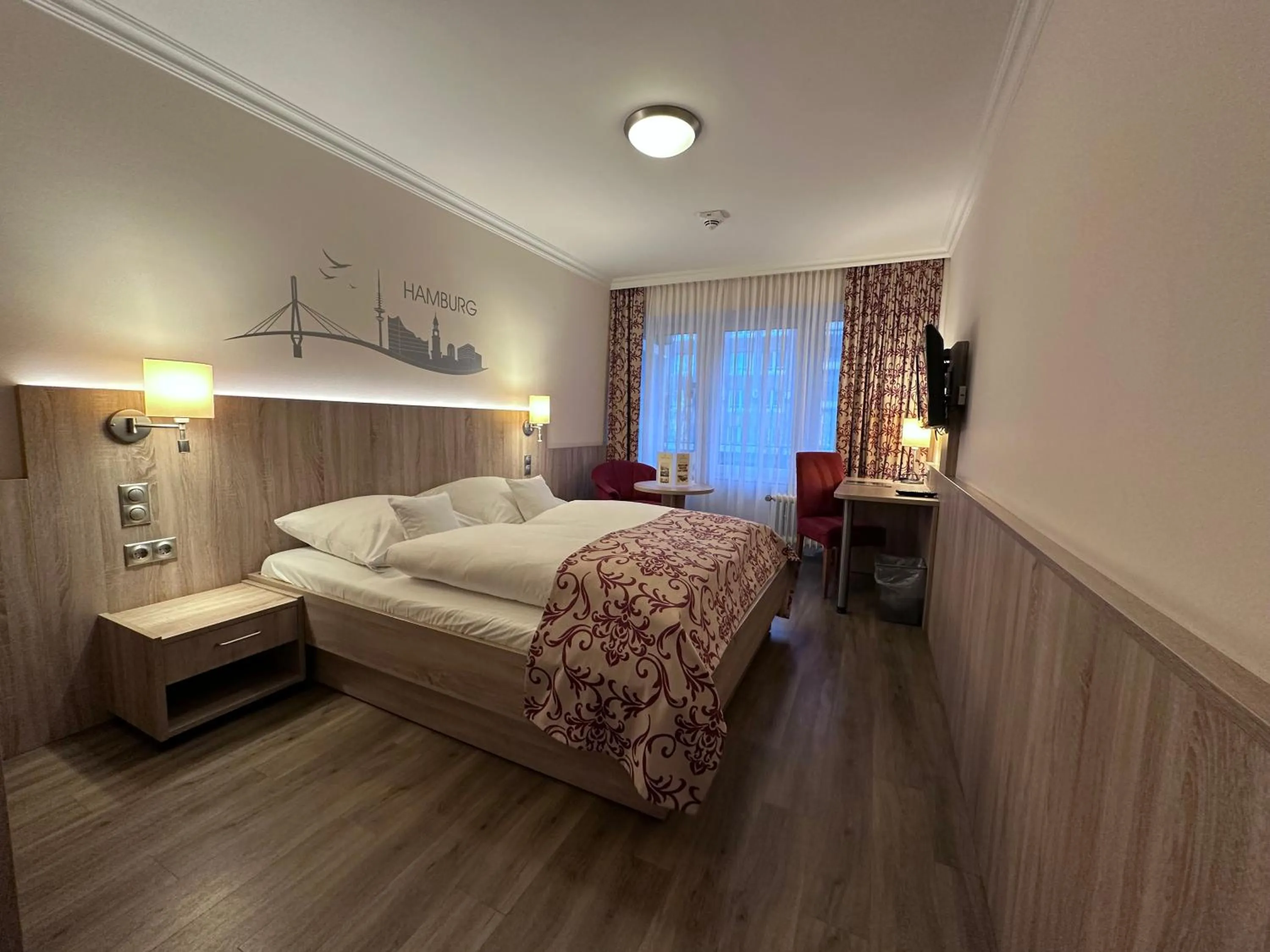 Bed in Apartment-Hotel Hamburg Mitte