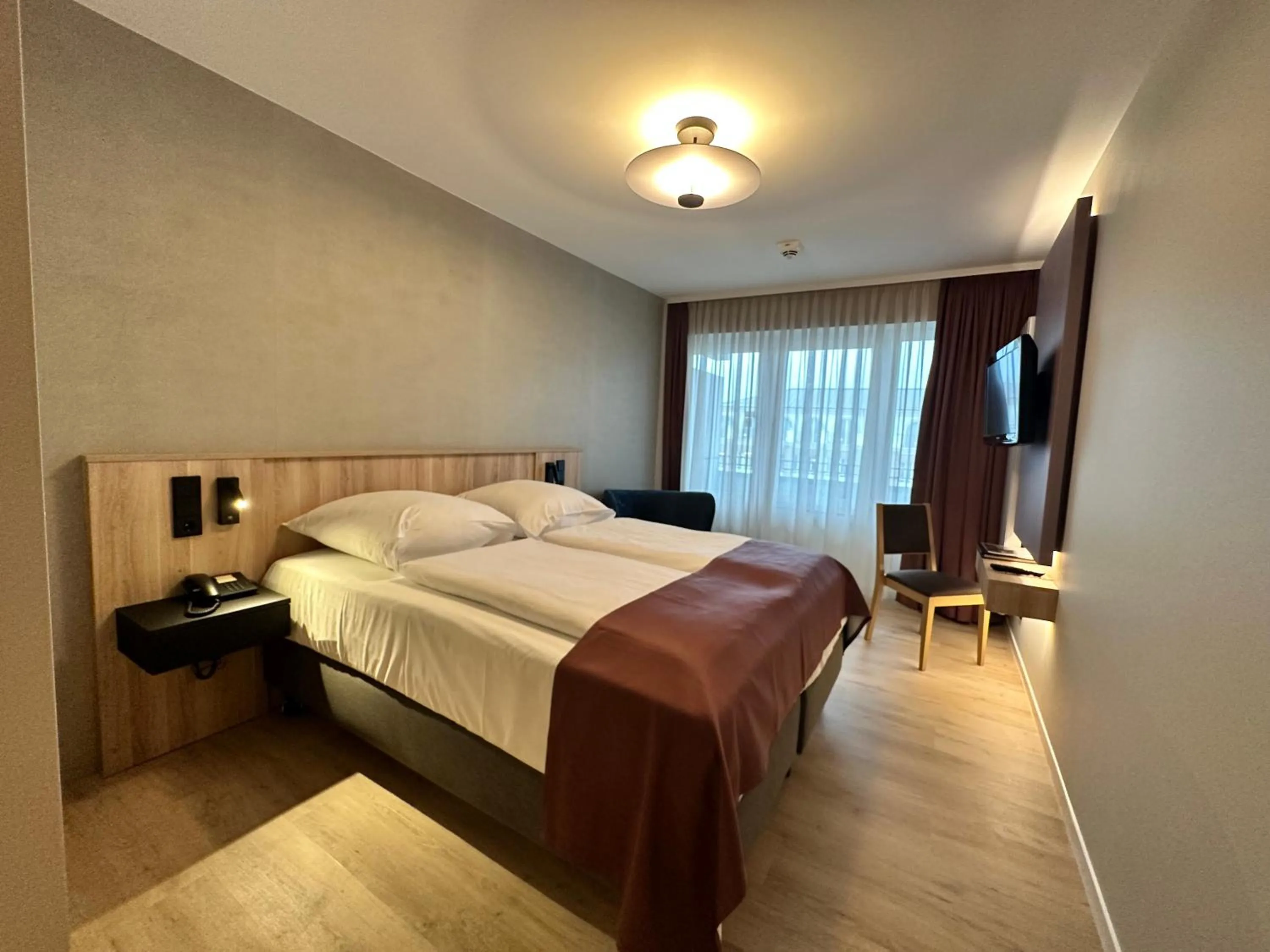 Bed in Apartment-Hotel Hamburg Mitte